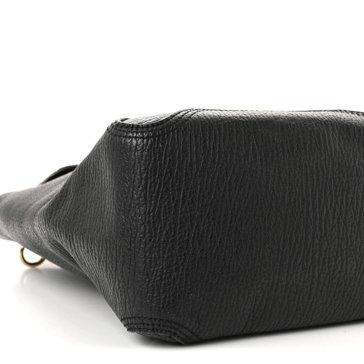 Textured Calfskin Large Pashli Satchel Black - Image 9