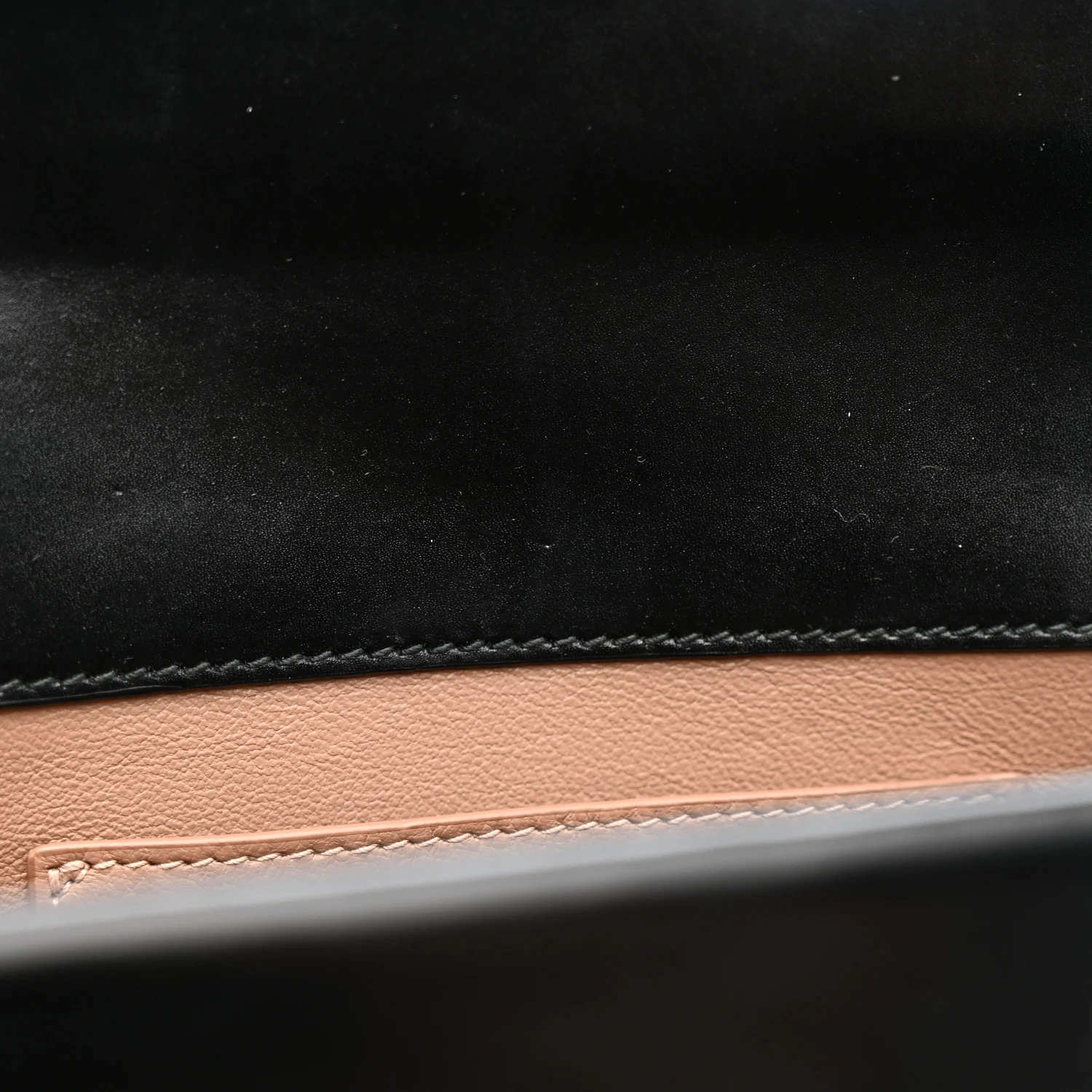 Calfskin Studded Foldover Clutch Black - Image 12