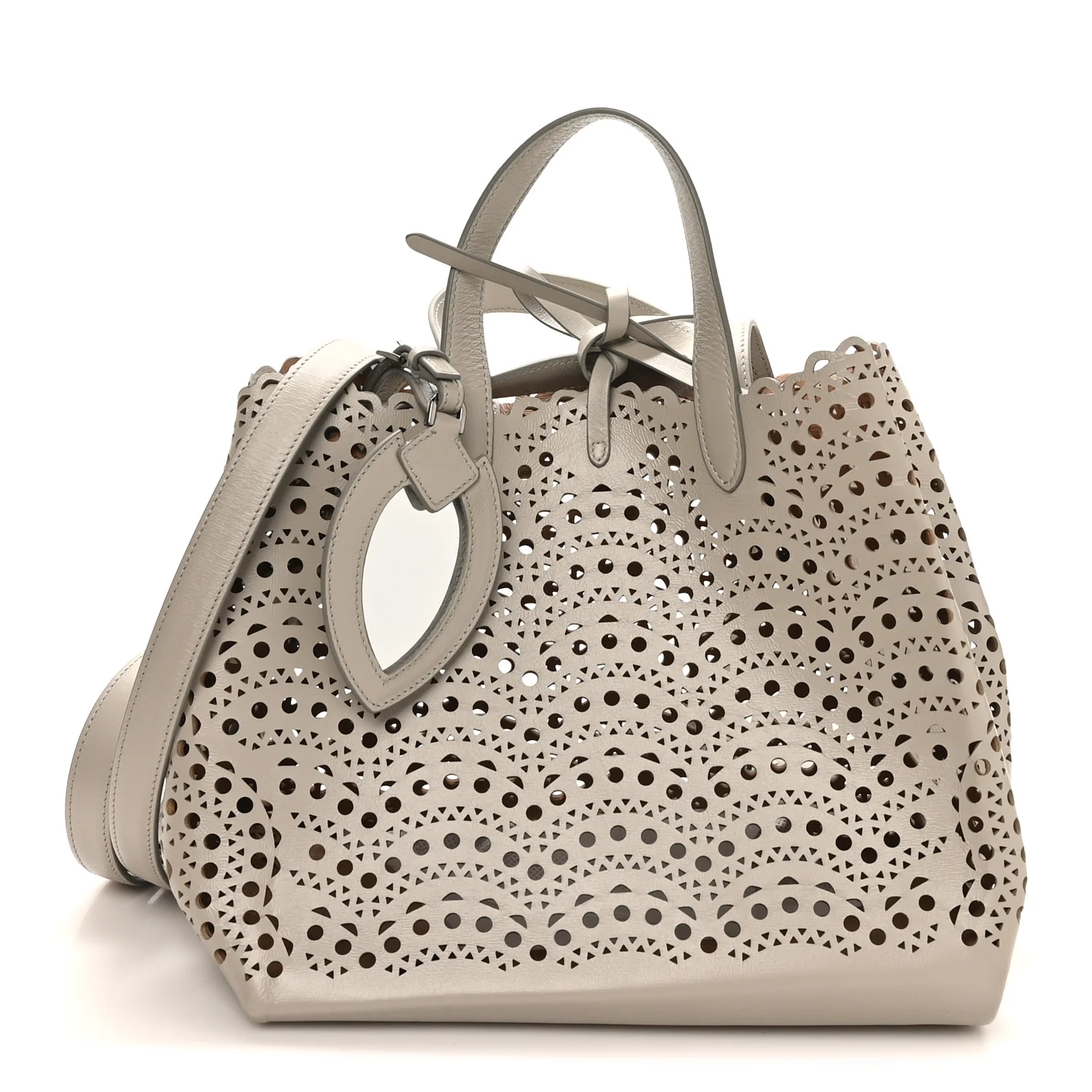 Lux Calfskin Vienne Wave Mina 25 Bag Perle