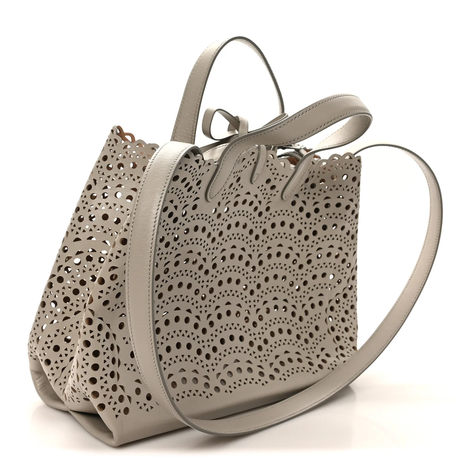 Lux Calfskin Vienne Wave Mina 25 Bag Perle - Image 4
