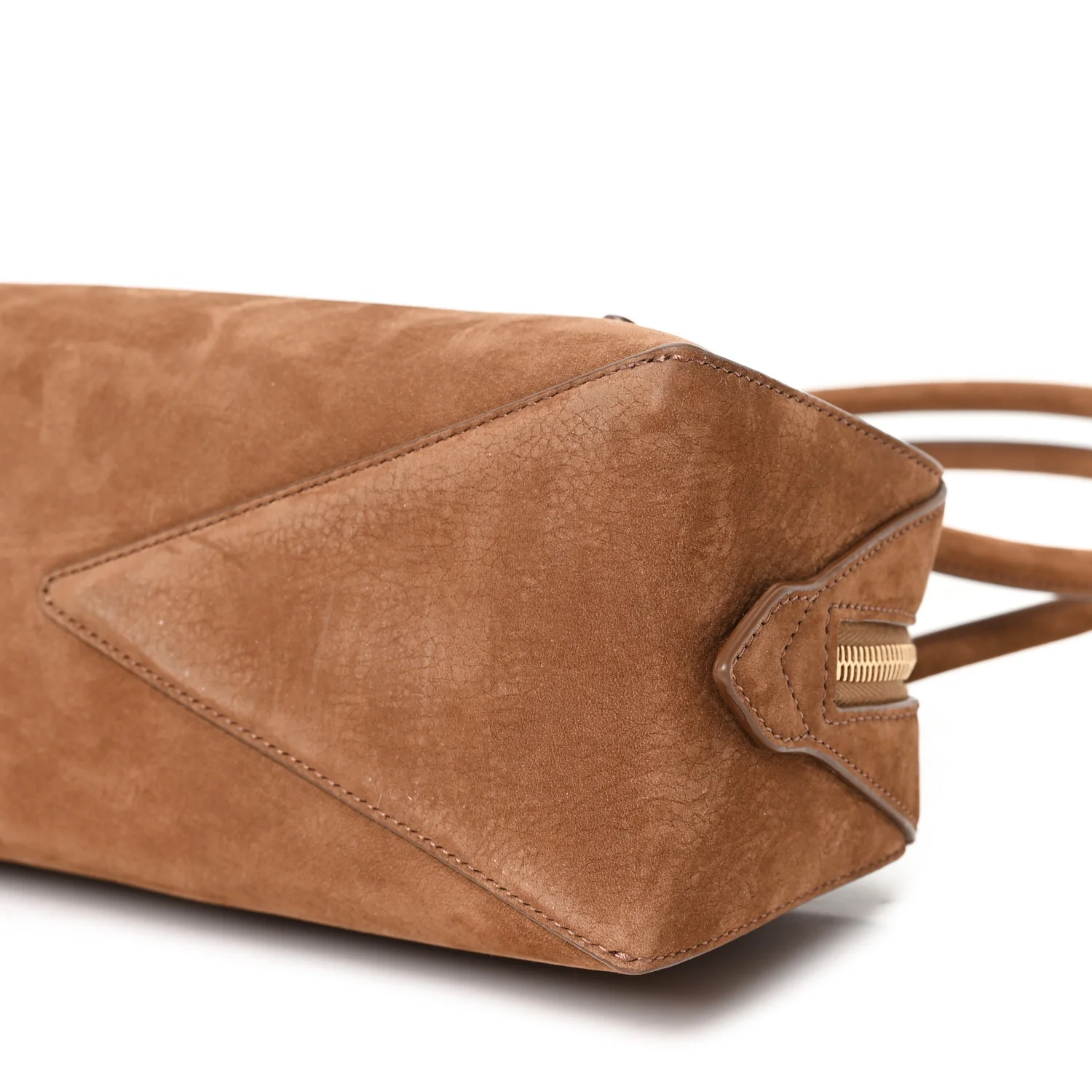 Nubuck Medium Le Teckel Bag Brown - Image 10