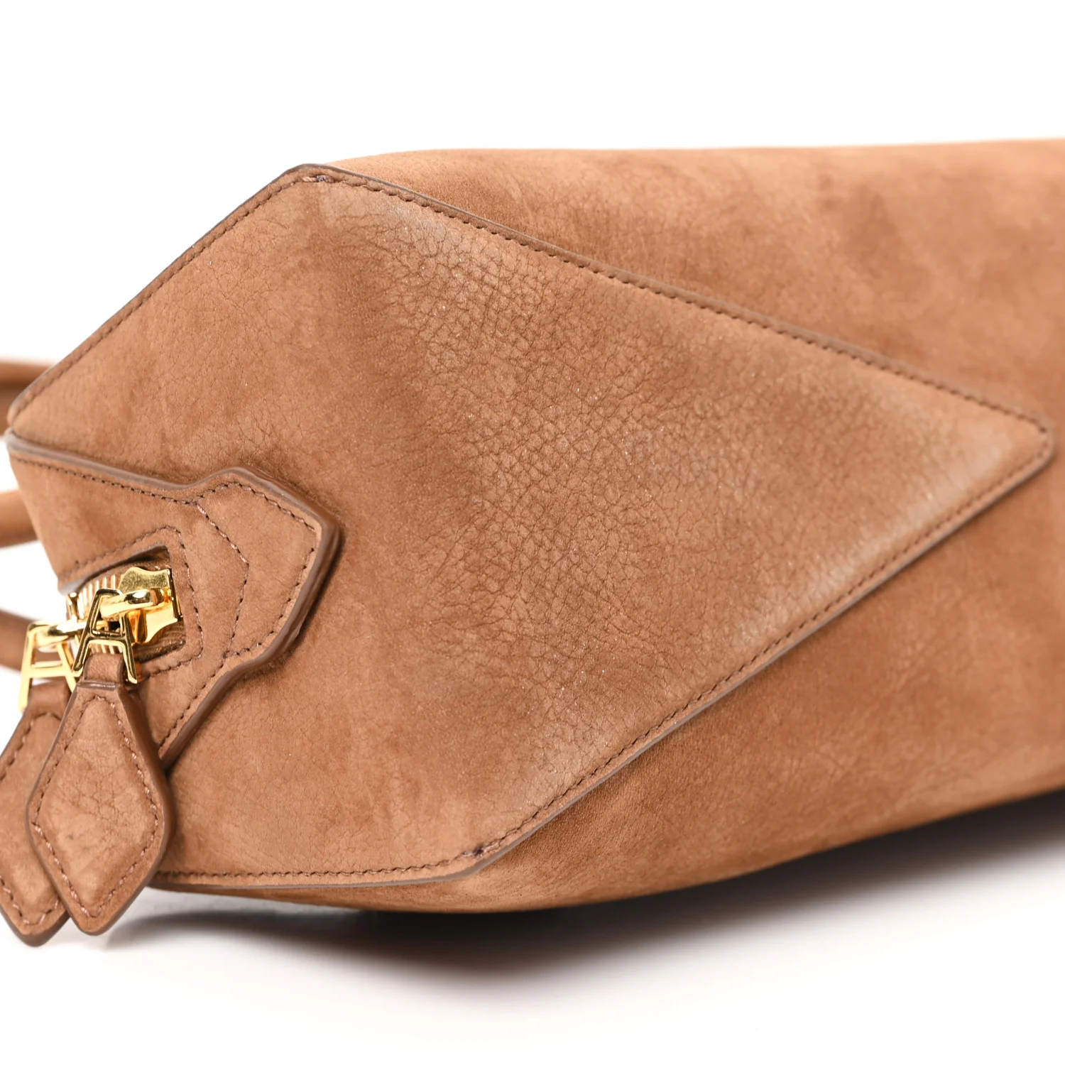 Nubuck Medium Le Teckel Bag Brown - Image 9