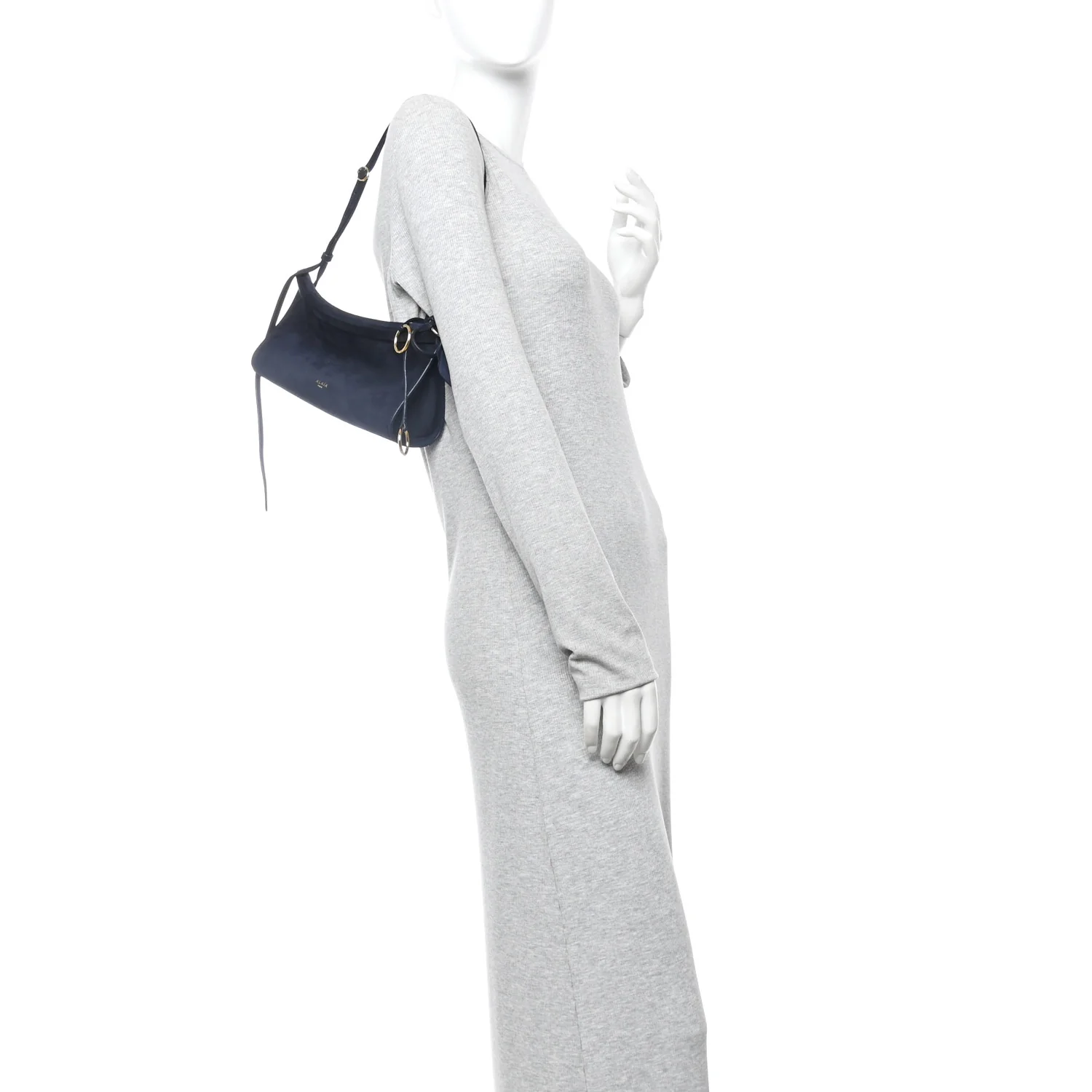 Suede Le Click East West Small Bag Midnight - Image 2