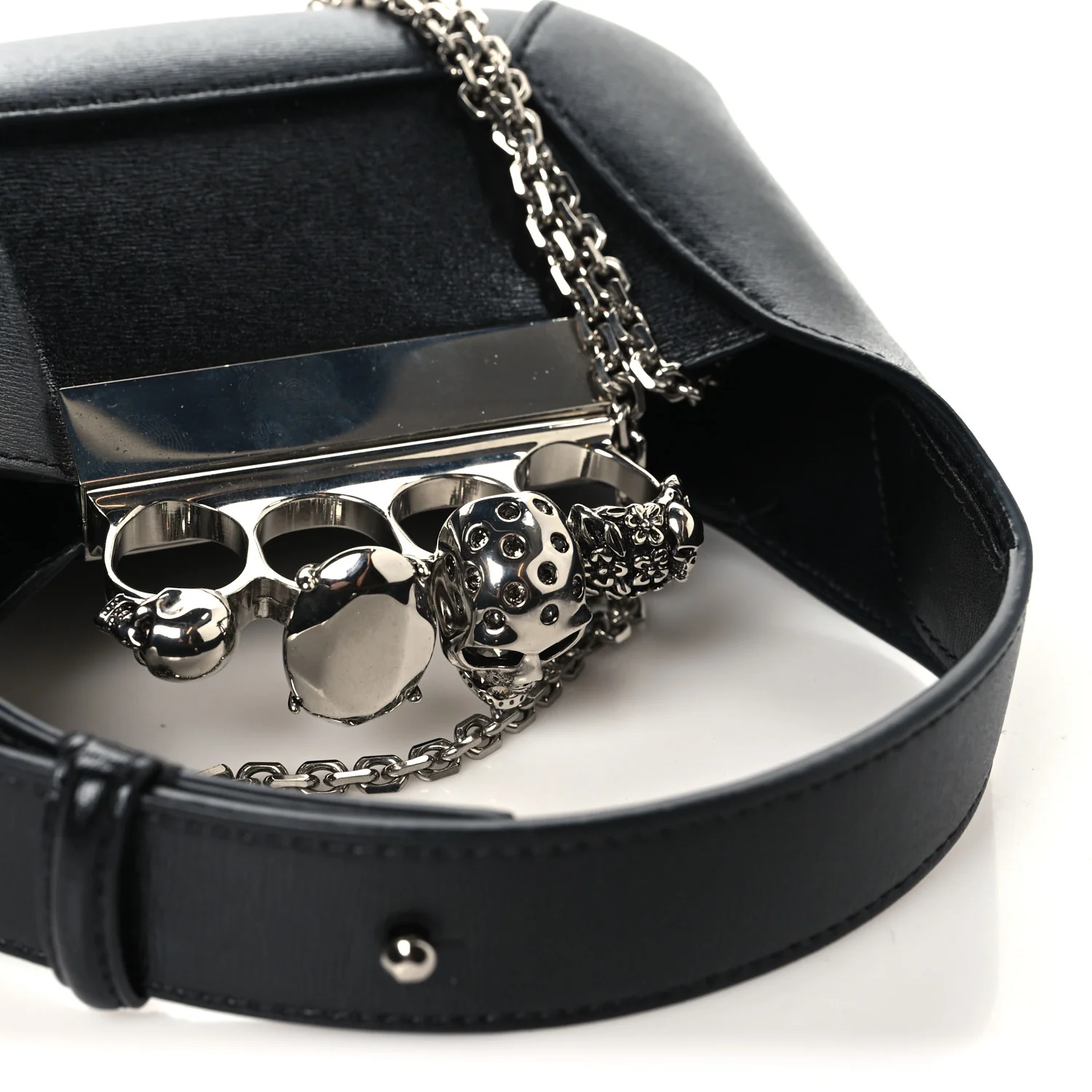 Calfskin Mini The Jeweled Hobo Black - Image 11