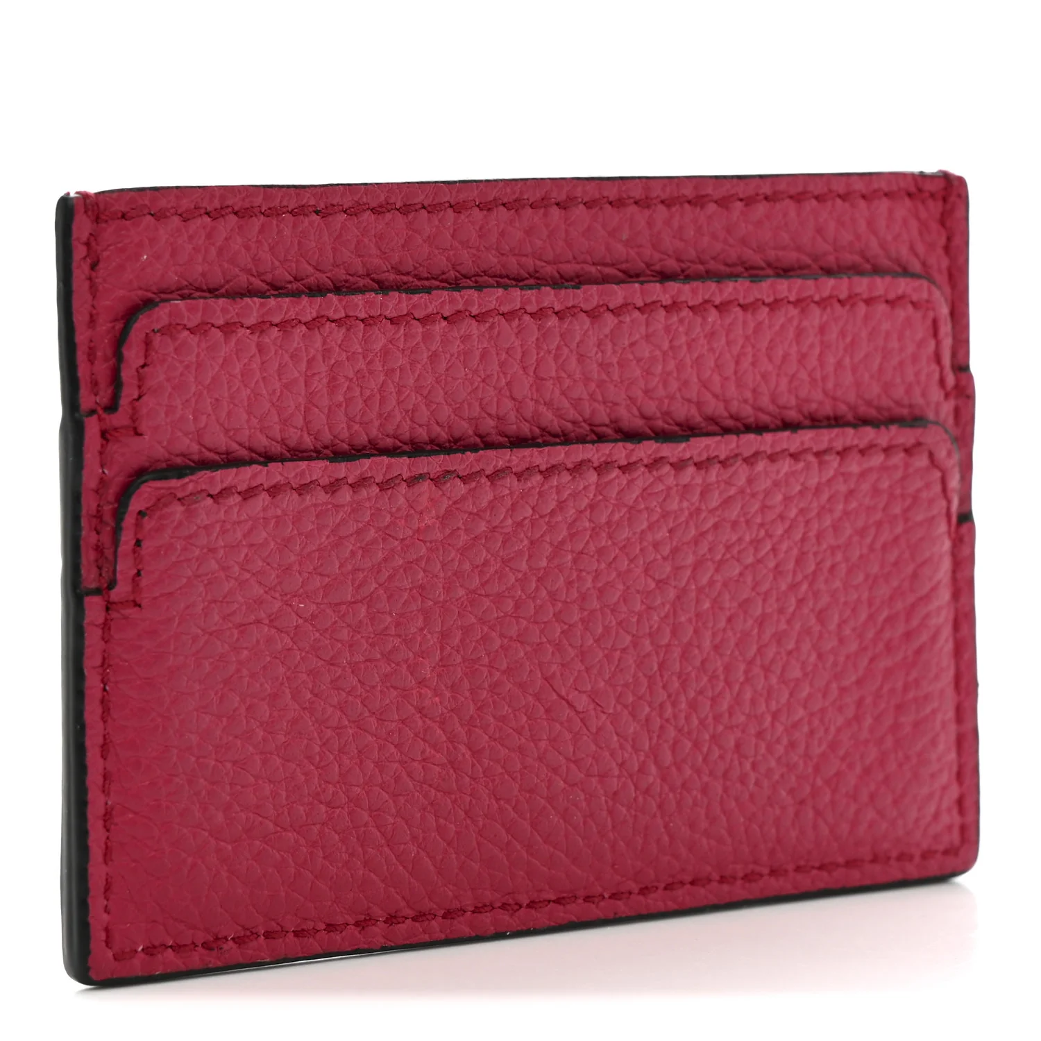Calfskin Skull Card Holder Pink - Image 3