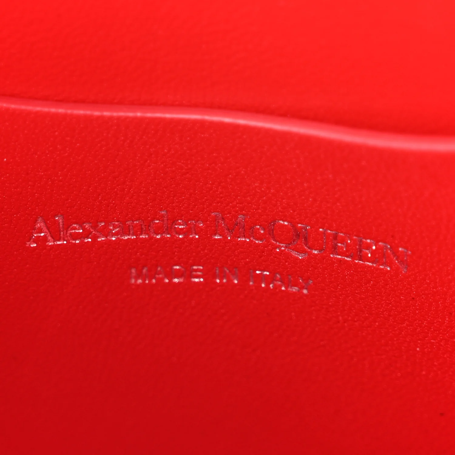 Calfskin Slash Pouch Welsh Red - Image 6