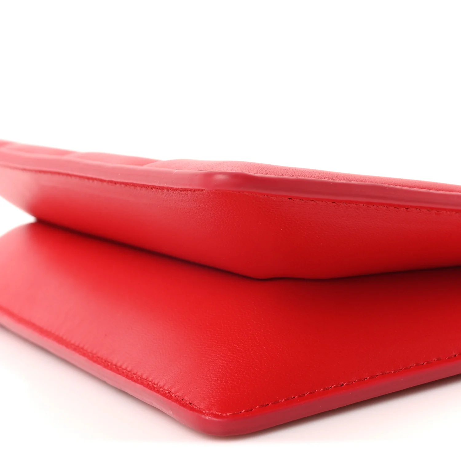 Calfskin Slash Pouch Welsh Red - Image 9