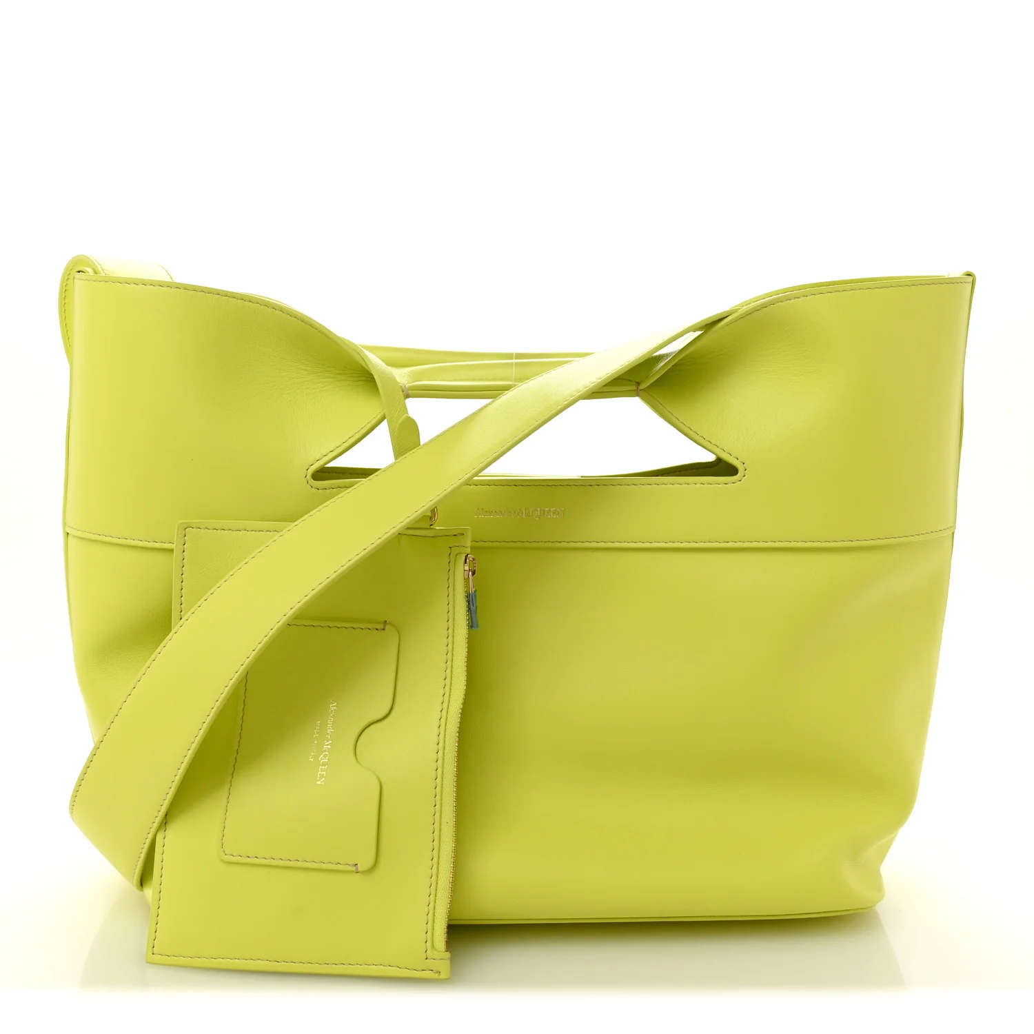 Calfskin Small The Bow Bag Green - Image 3