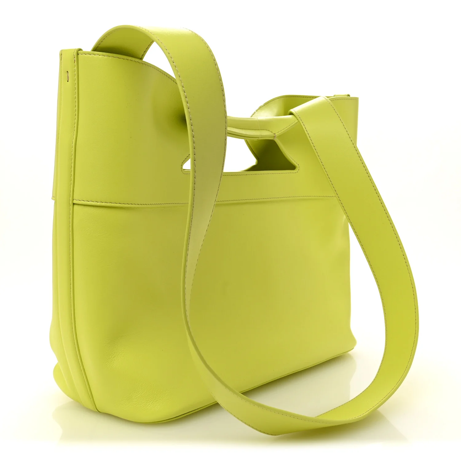 Calfskin Small The Bow Bag Green - Image 4