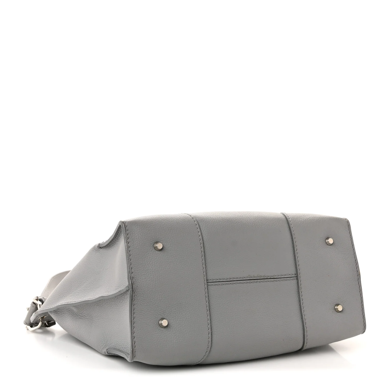 Grained Calfskin Medium Legend Satchel Grey Melange - Image 4