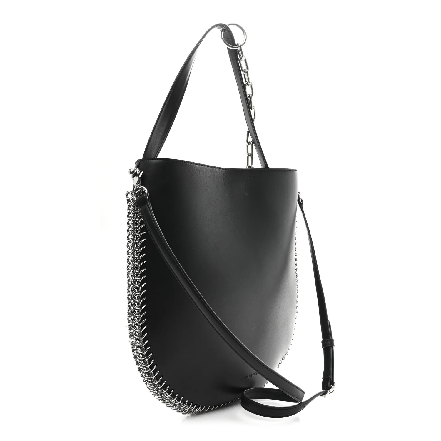 Calfskin Chain Around Roxy Hobo Black - Image 4