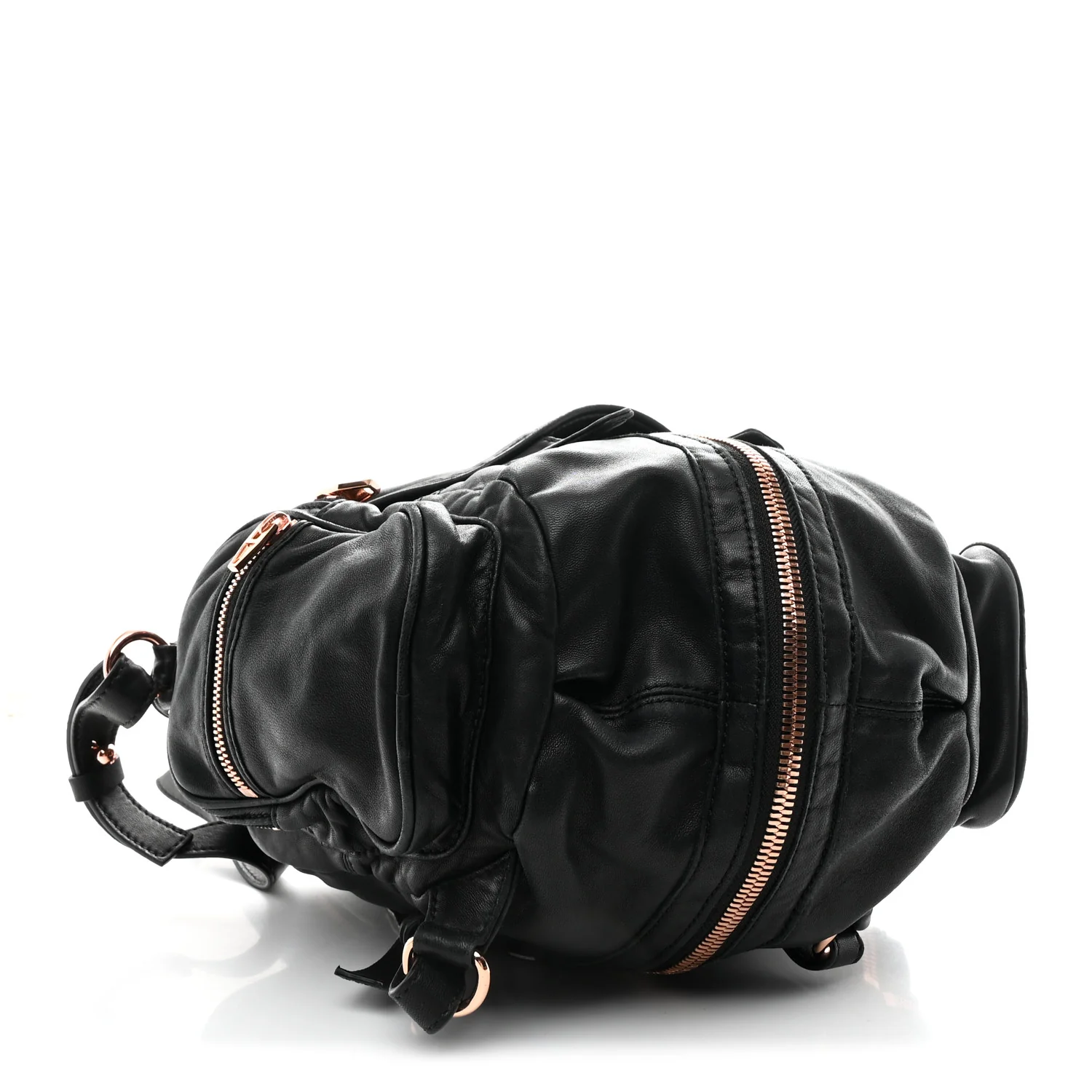 Lambskin Marti Backpack Washed Black Rose Gold Hardware - Image 4