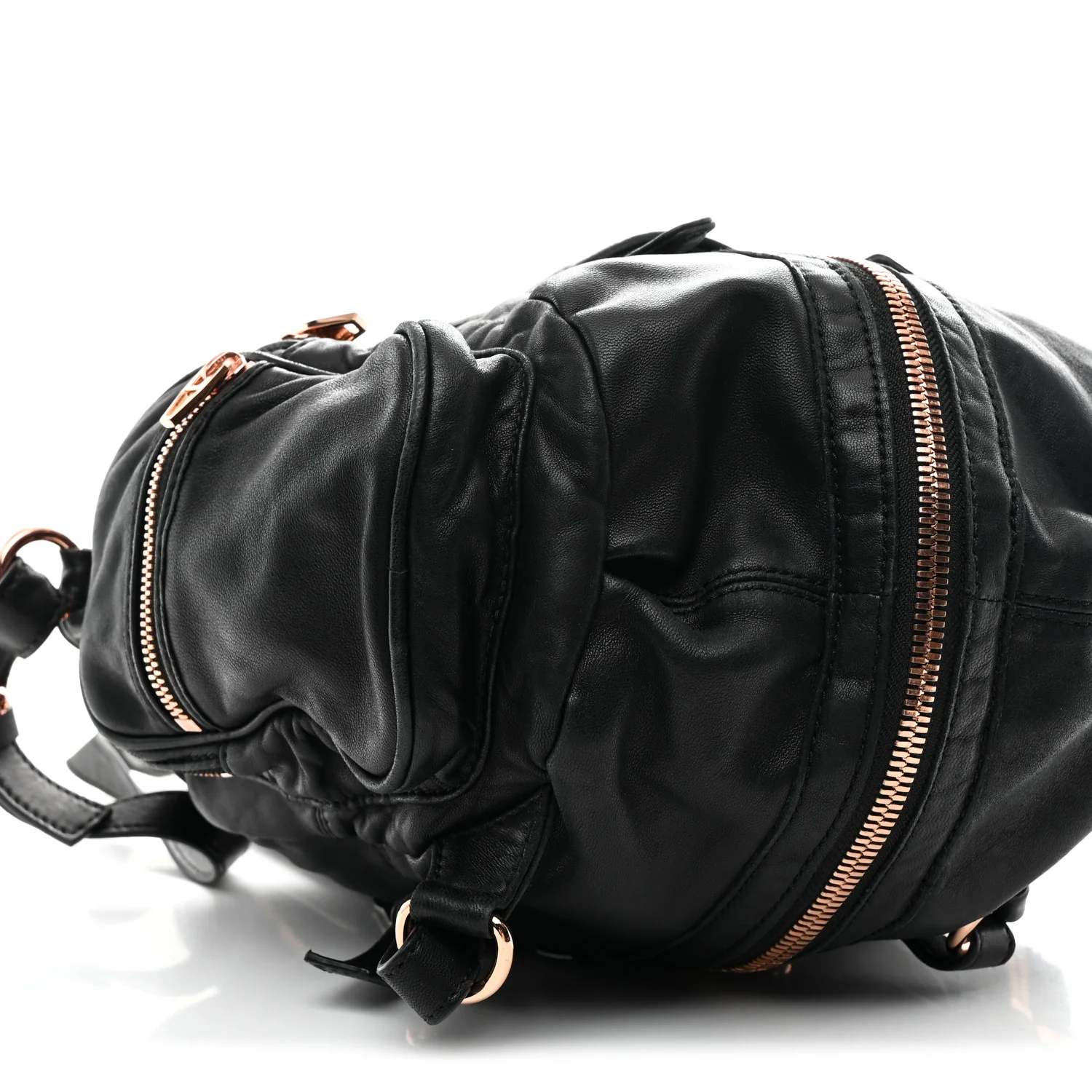 Lambskin Marti Backpack Washed Black Rose Gold Hardware - Image 8