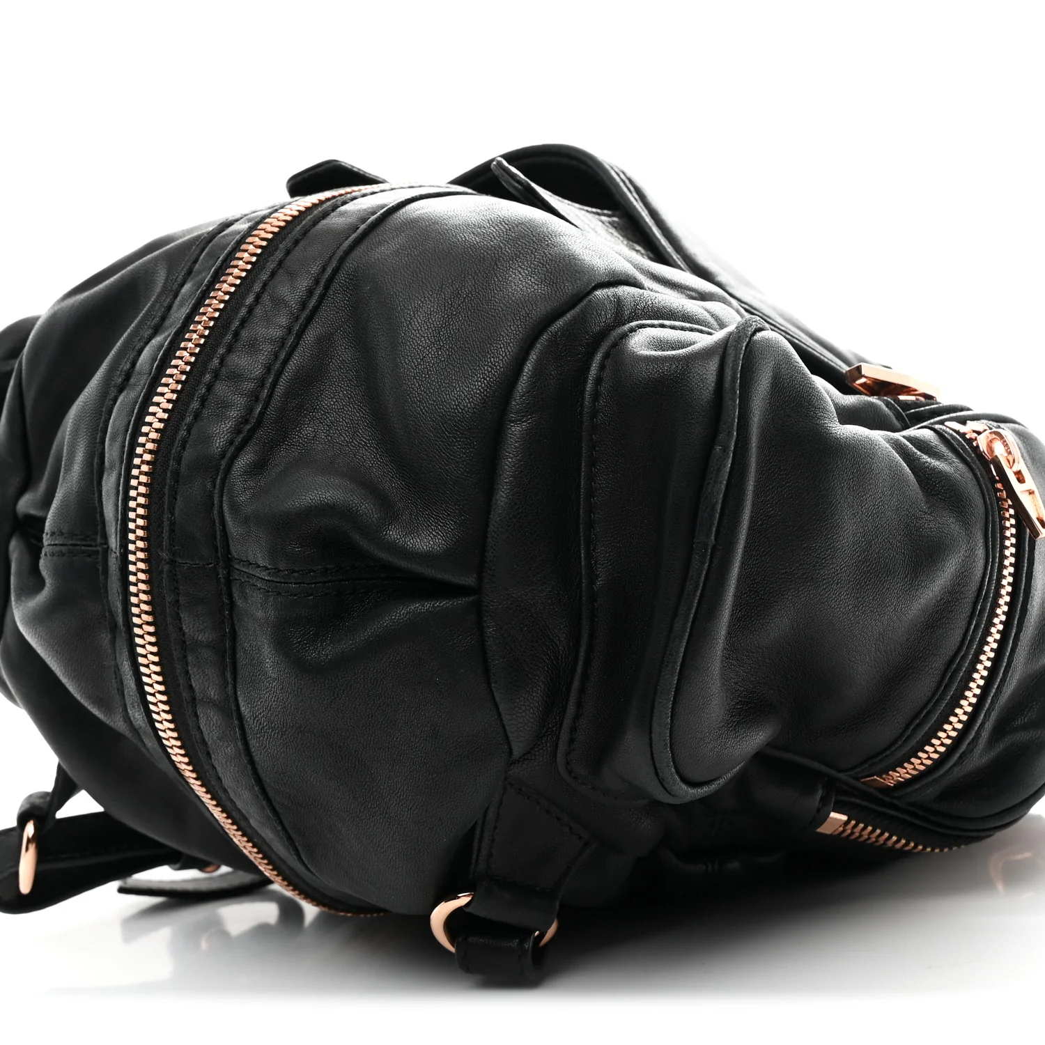 Lambskin Marti Backpack Washed Black Rose Gold Hardware - Image 9
