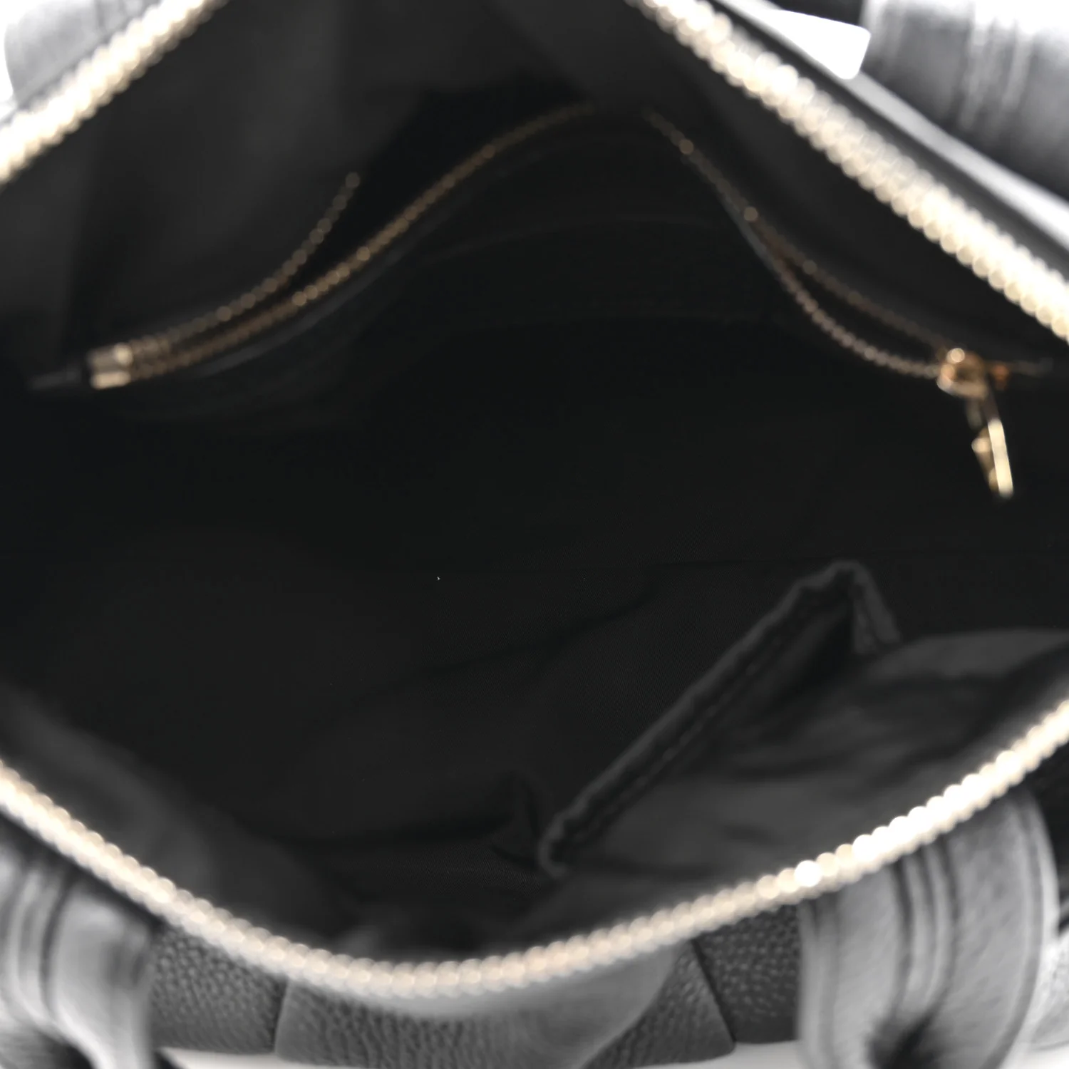 Pebbled Lambskin Rocco Black Pale Gold Hardware - Image 5