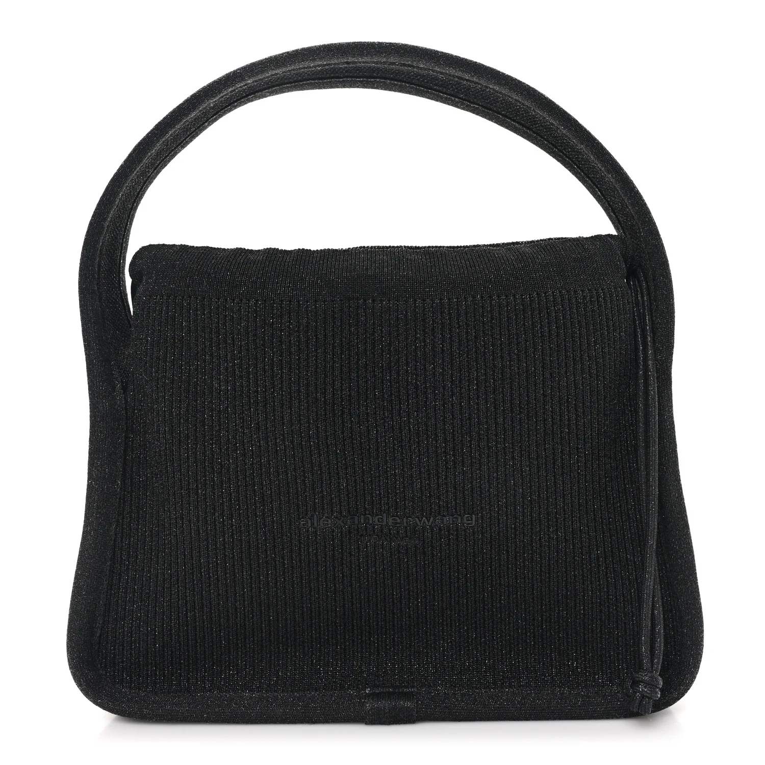 Ribbed Knit Small Ryan Bag Black