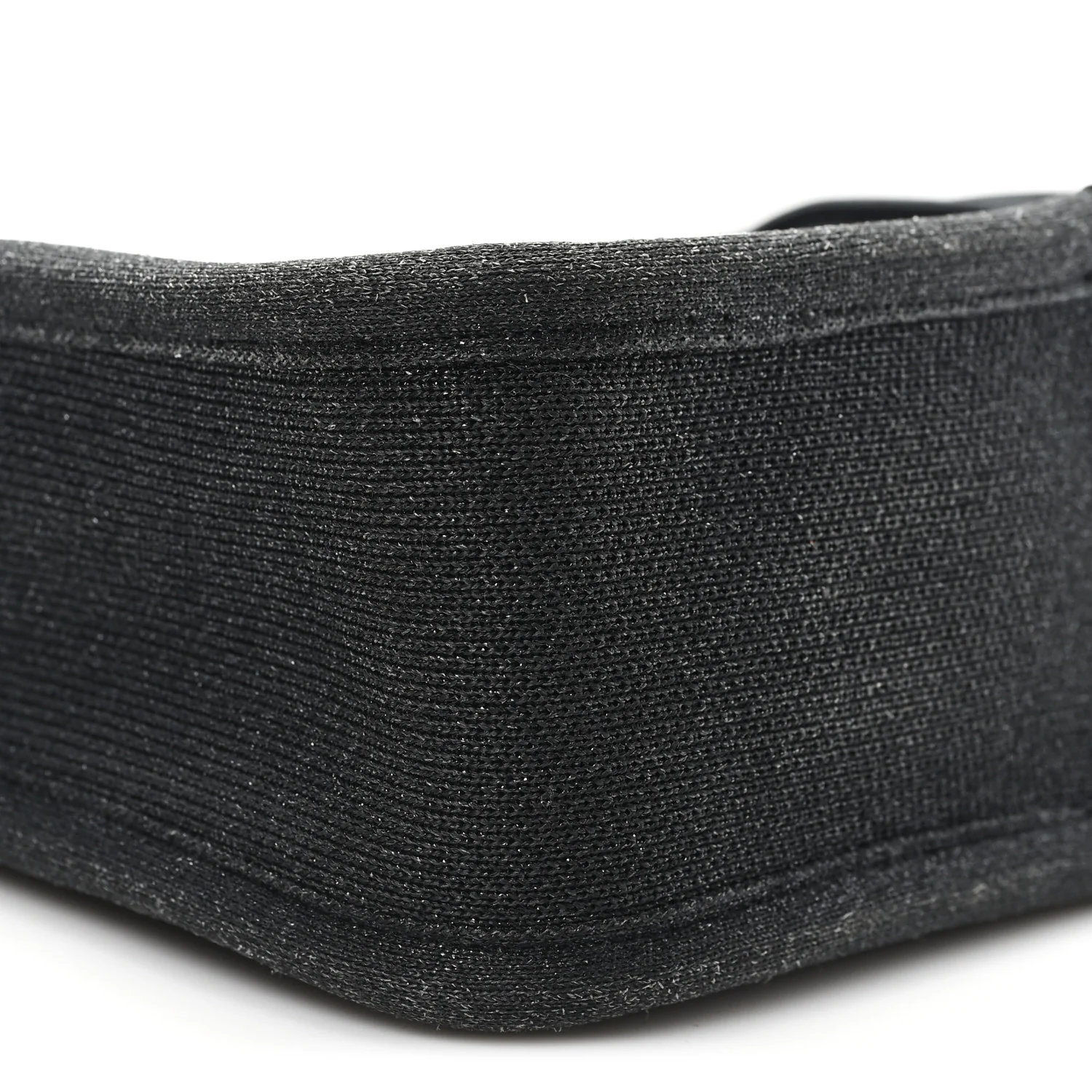 Ribbed Knit Small Ryan Bag Black - Image 8