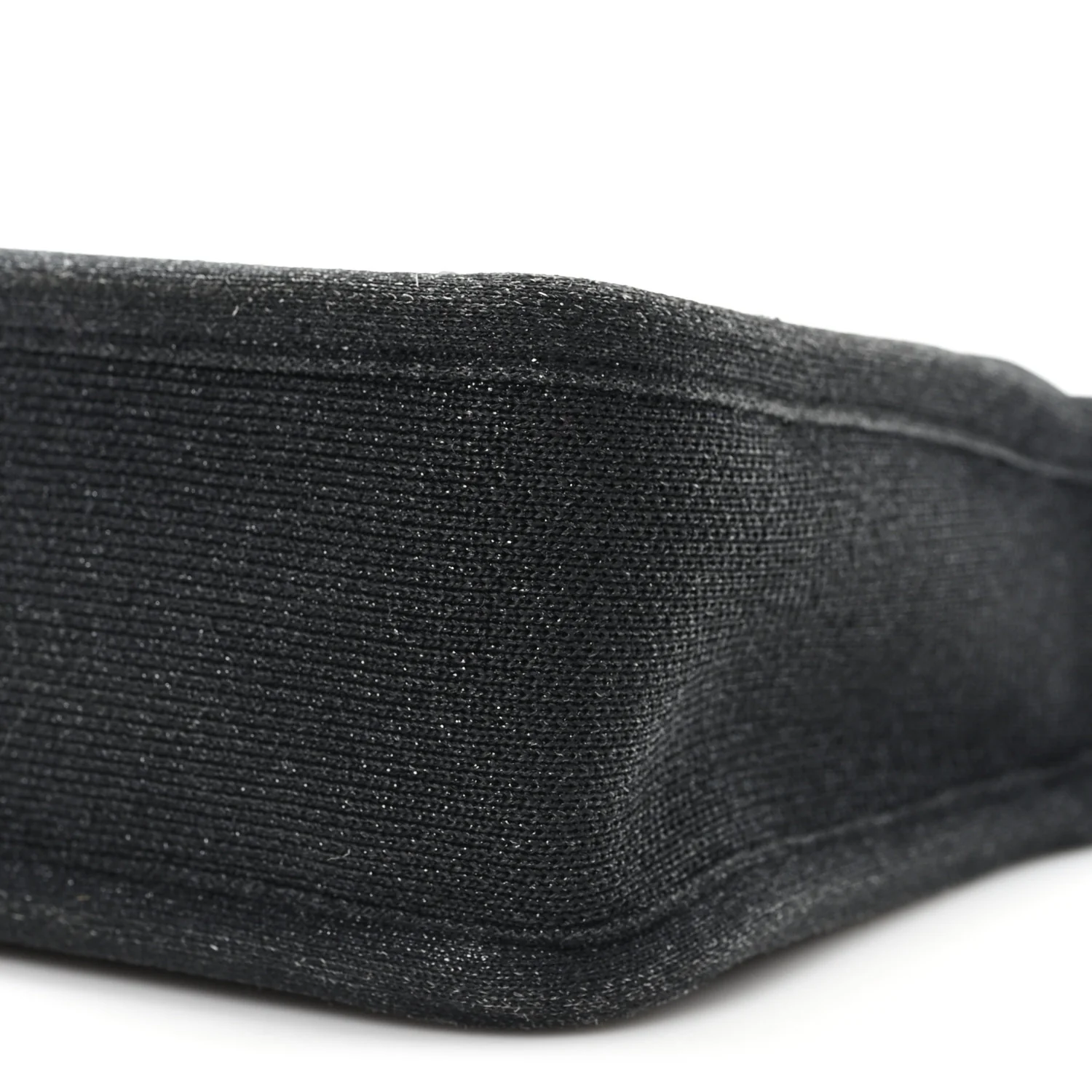 Ribbed Knit Small Ryan Bag Black - Image 9