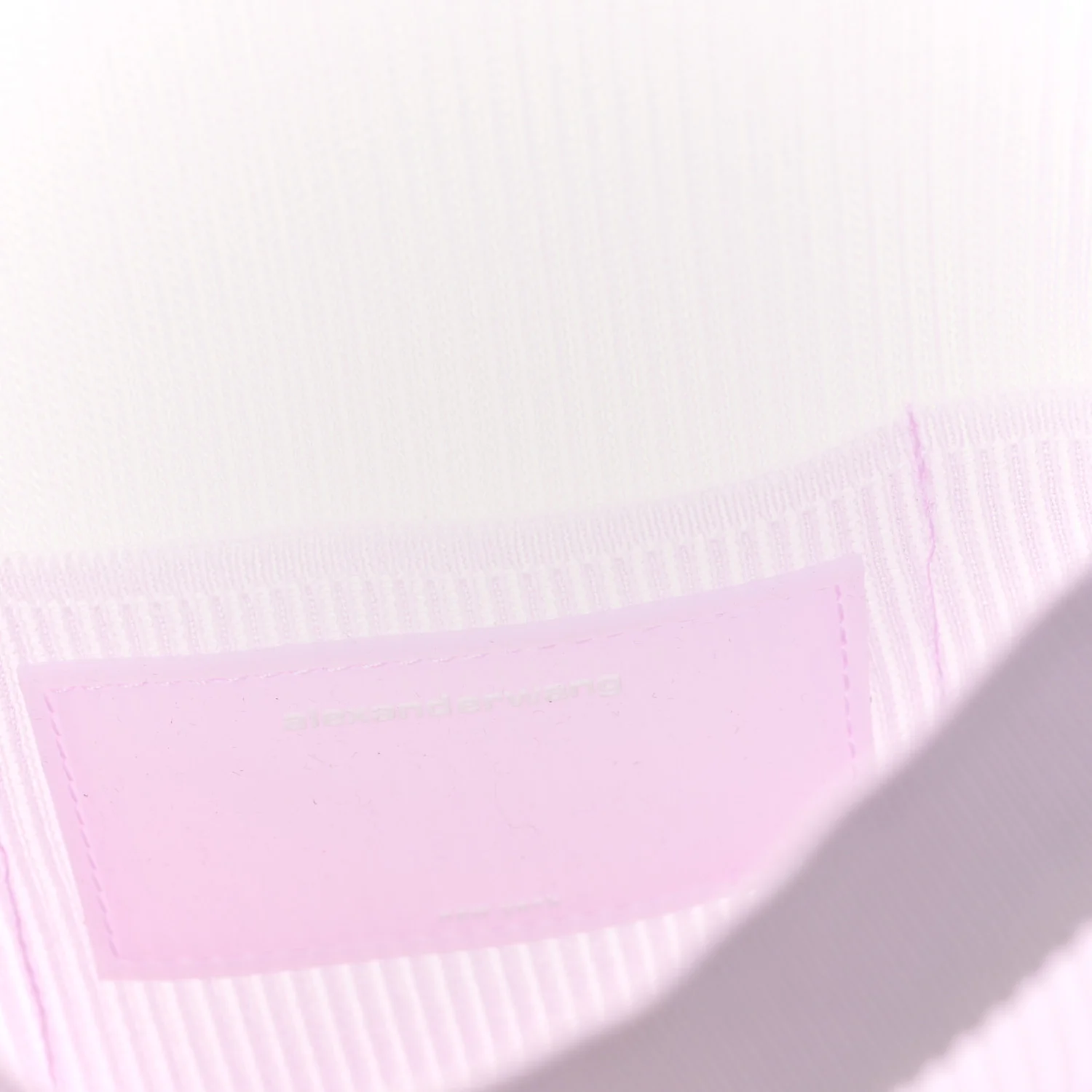 Ribbed Knit Small Ryan Bag Lavender - Image 6