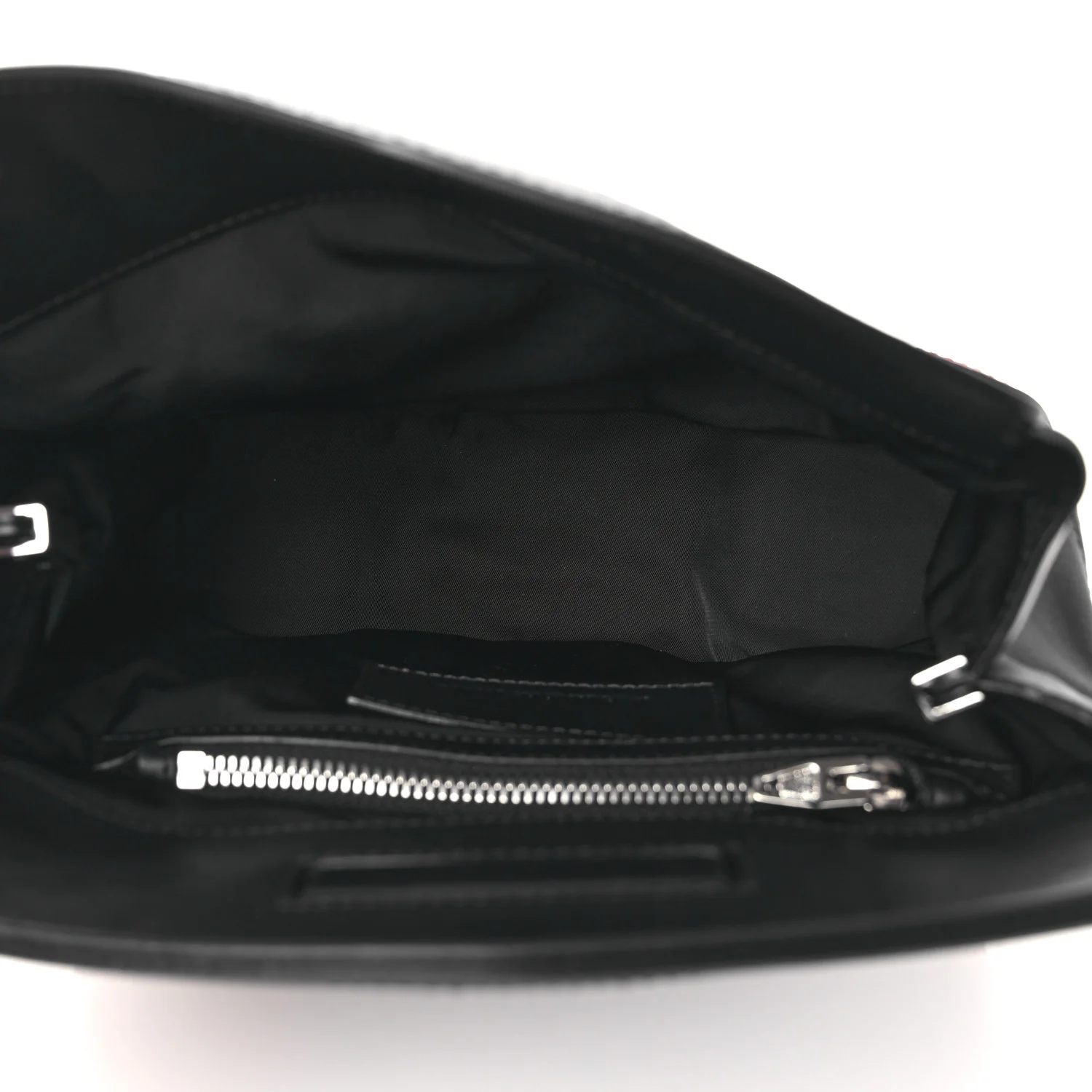 Stingray Calfskin Perforated Sneaker Clutch Black Red White - Image 5