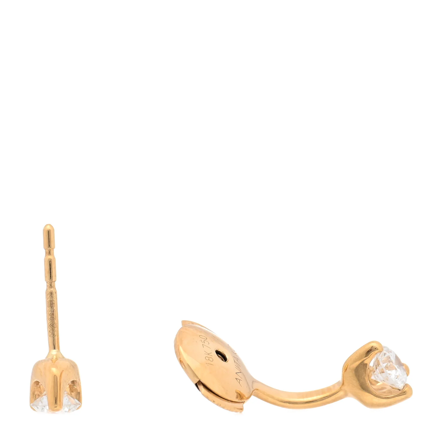 18K Yellow Gold Diamond Orbit Earring - Image 3