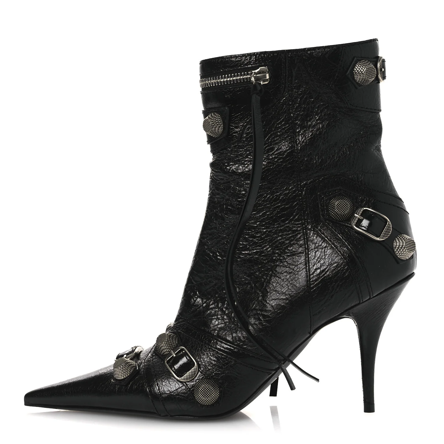 Agneau Arena Cagole 90mm Ankle Boots 39 Black