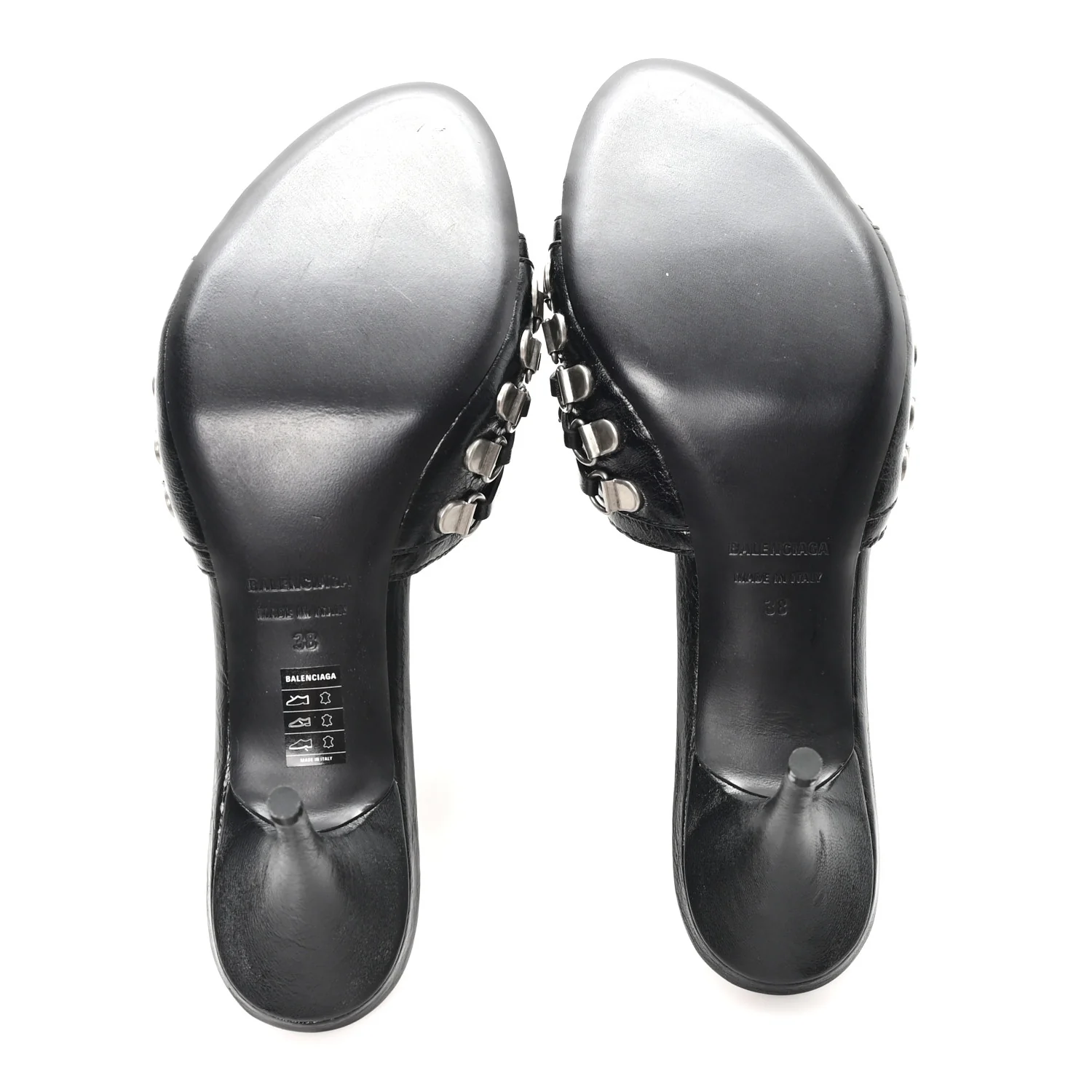 Agneau Arena Cagole Bow 70mm Sandals 38 Black - Image 6