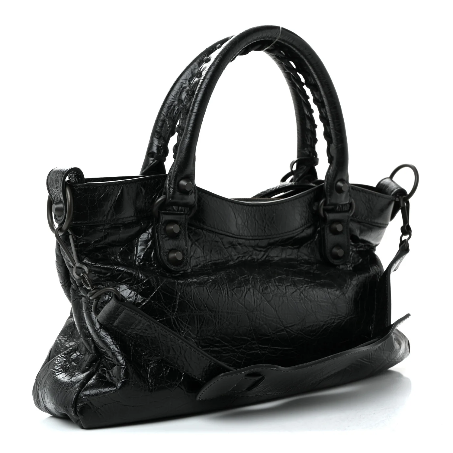 Agneau Arena Classic Hardware Le City First Bag Black - Image 3