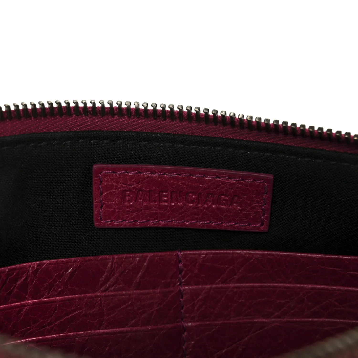 Agneau Arena Classic Hardware Le City Pouch On Strap Framboise - Image 6