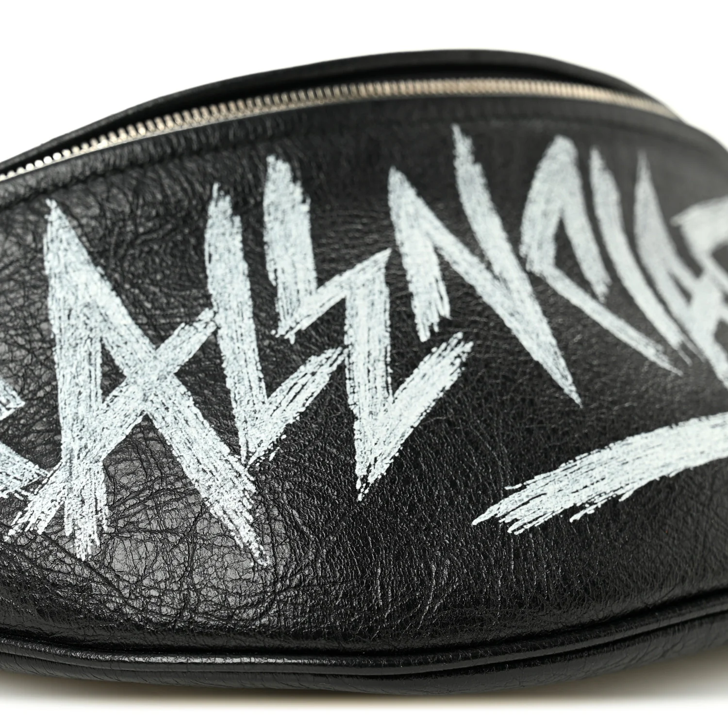 Agneau Arena Graffiti All Over XS Souvenir Belt Bag Black White - Image 8