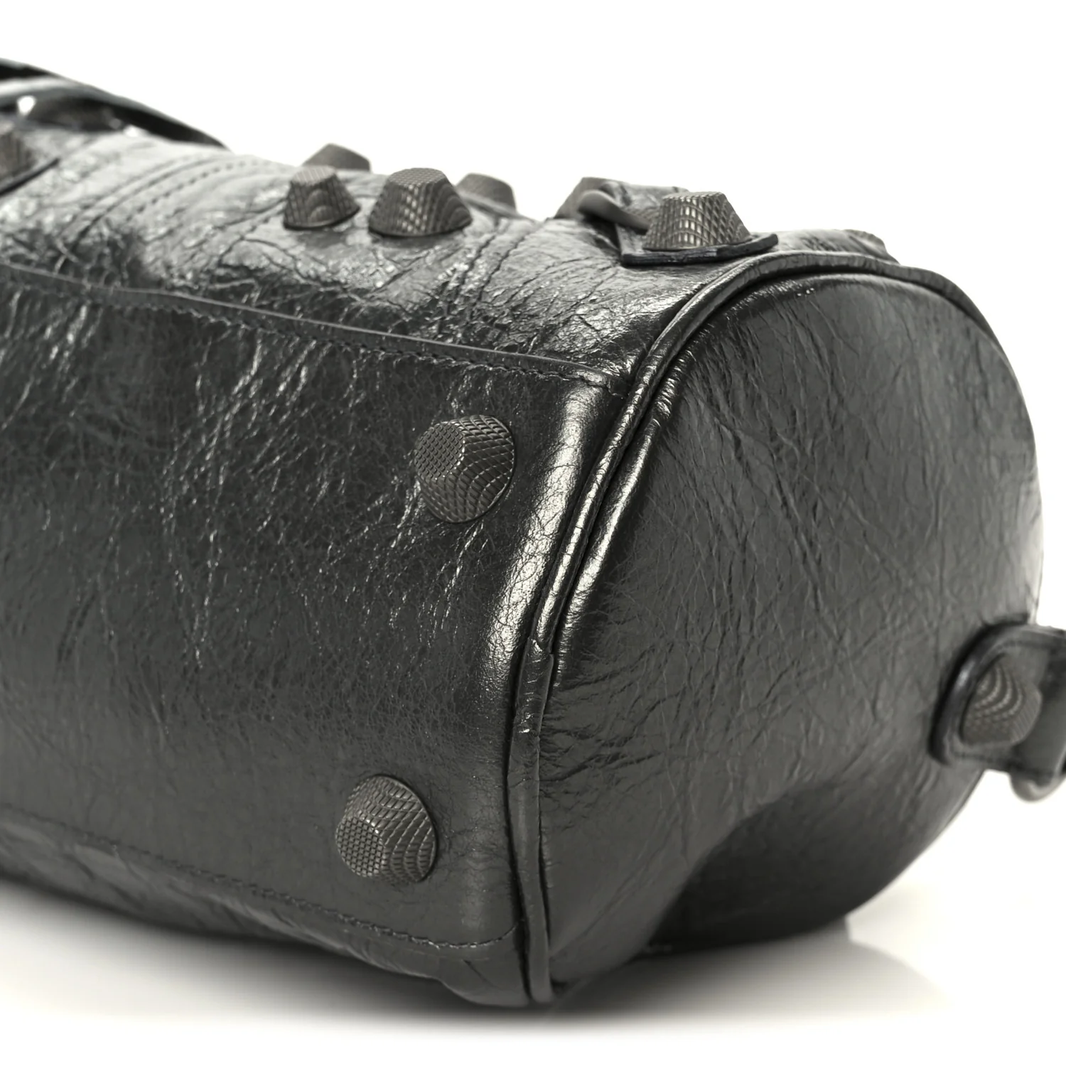 Agneau Arena Le Cagole Cylinder Bag Steel Grey - Image 10