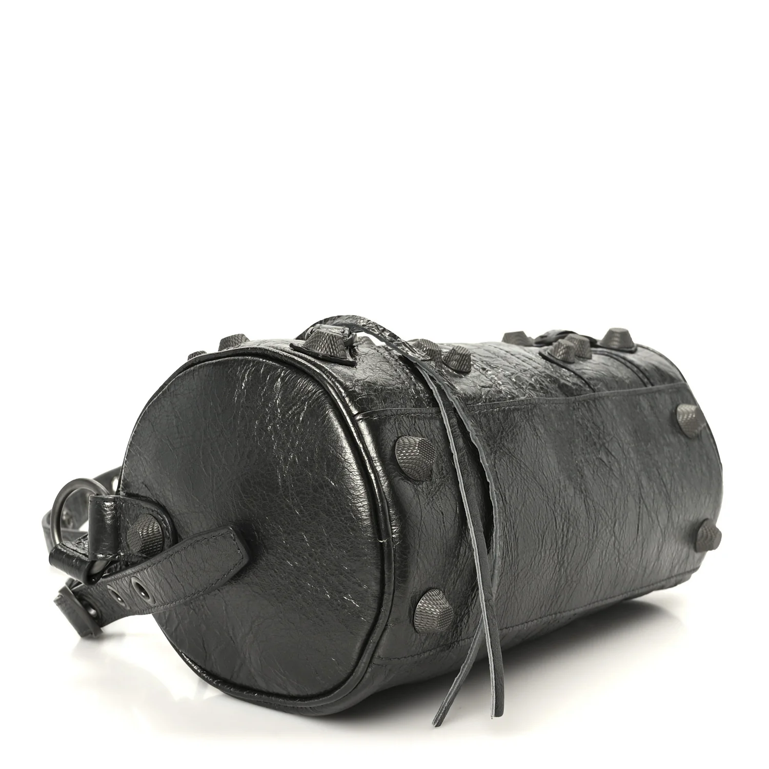 Agneau Arena Le Cagole Cylinder Bag Steel Grey - Image 4