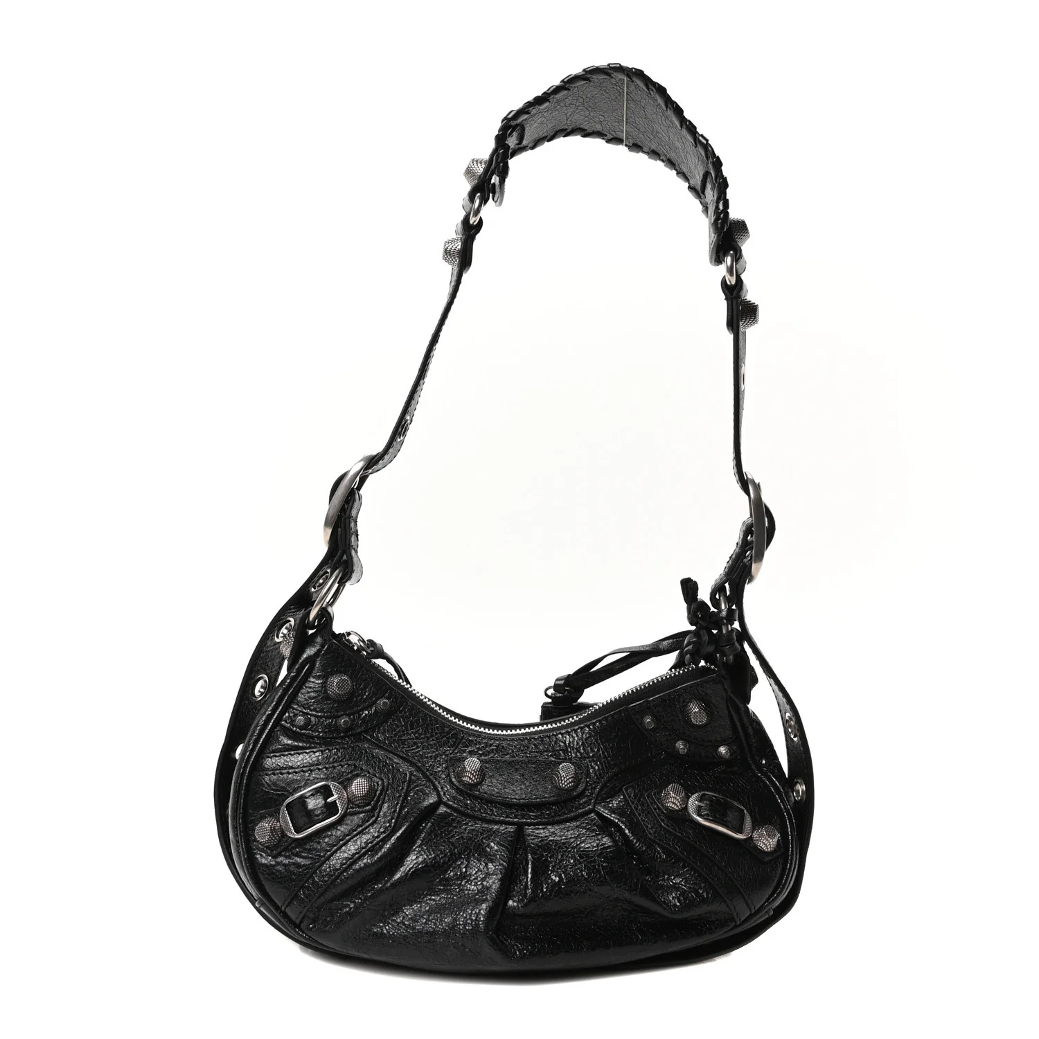 Agneau Arena Le Cagole Shoulder Bag XS Black