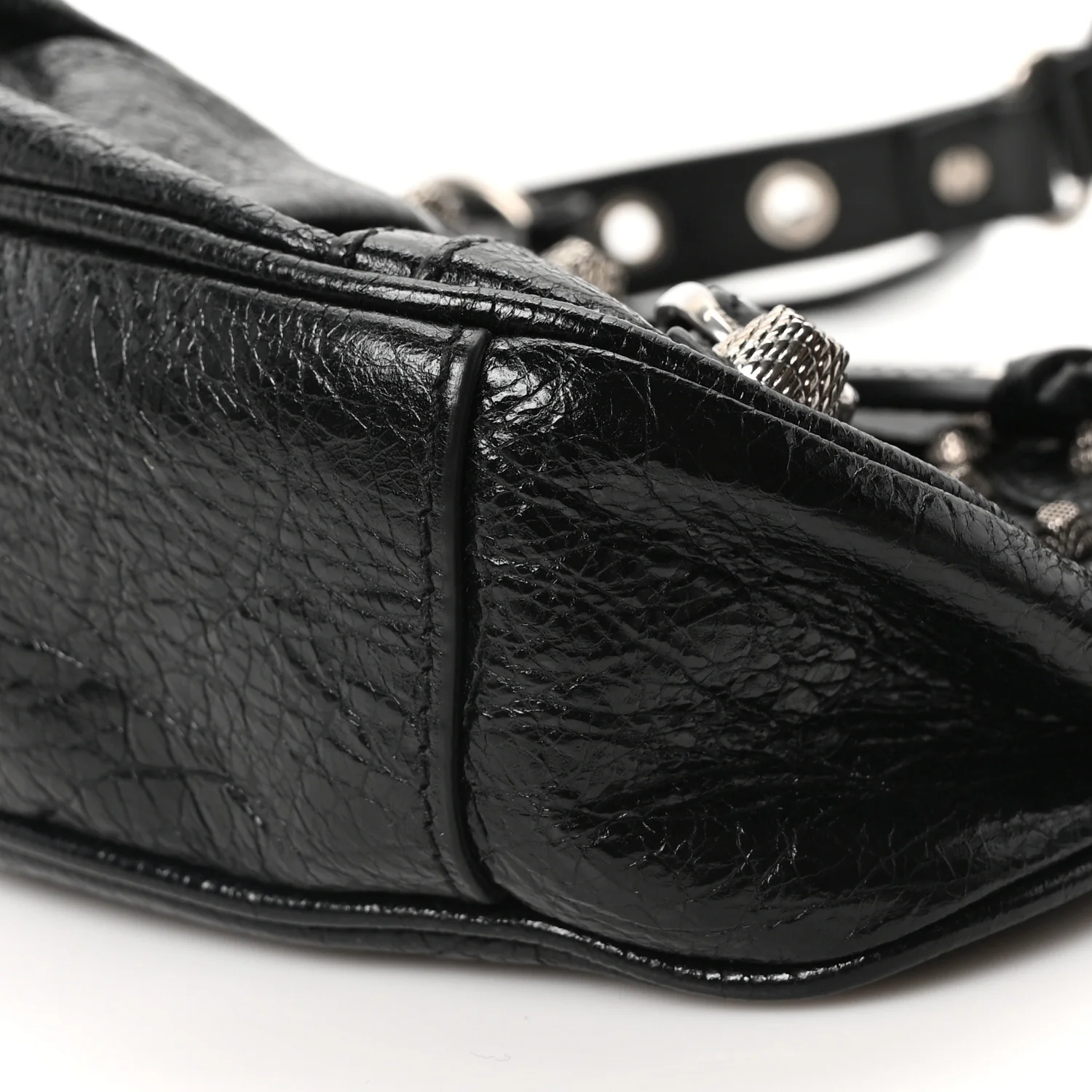 Agneau Arena Le Cagole Shoulder Bag XS Black - Image 11