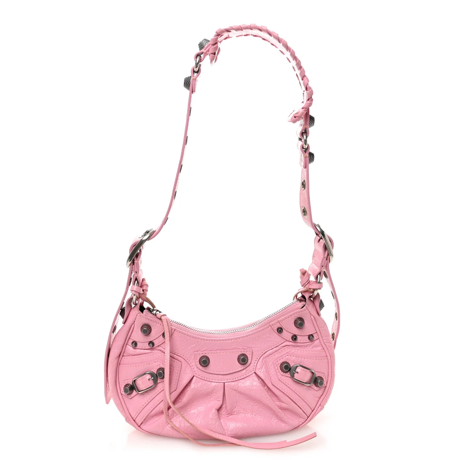 Agneau Arena Le Cagole Shoulder Bag XS Candy Pink