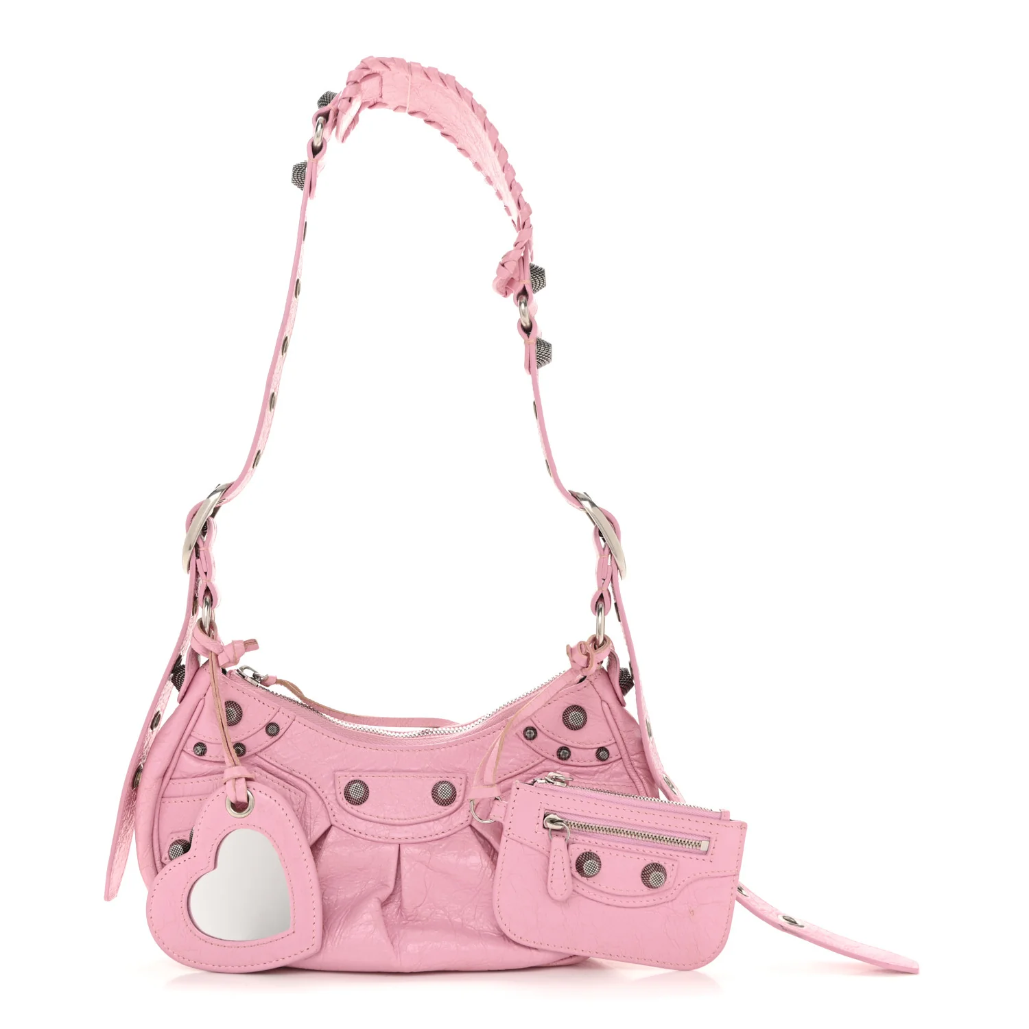 Agneau Arena Le Cagole Shoulder Bag XS Candy Pink - Image 3