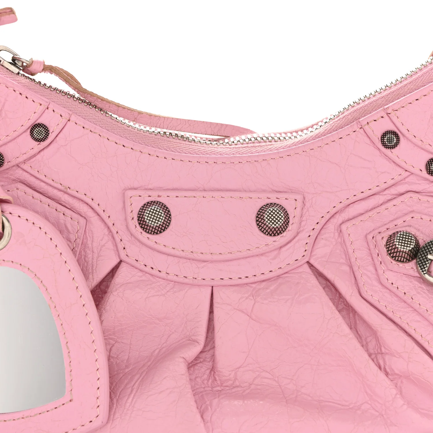 Agneau Arena Le Cagole Shoulder Bag XS Candy Pink - Image 9