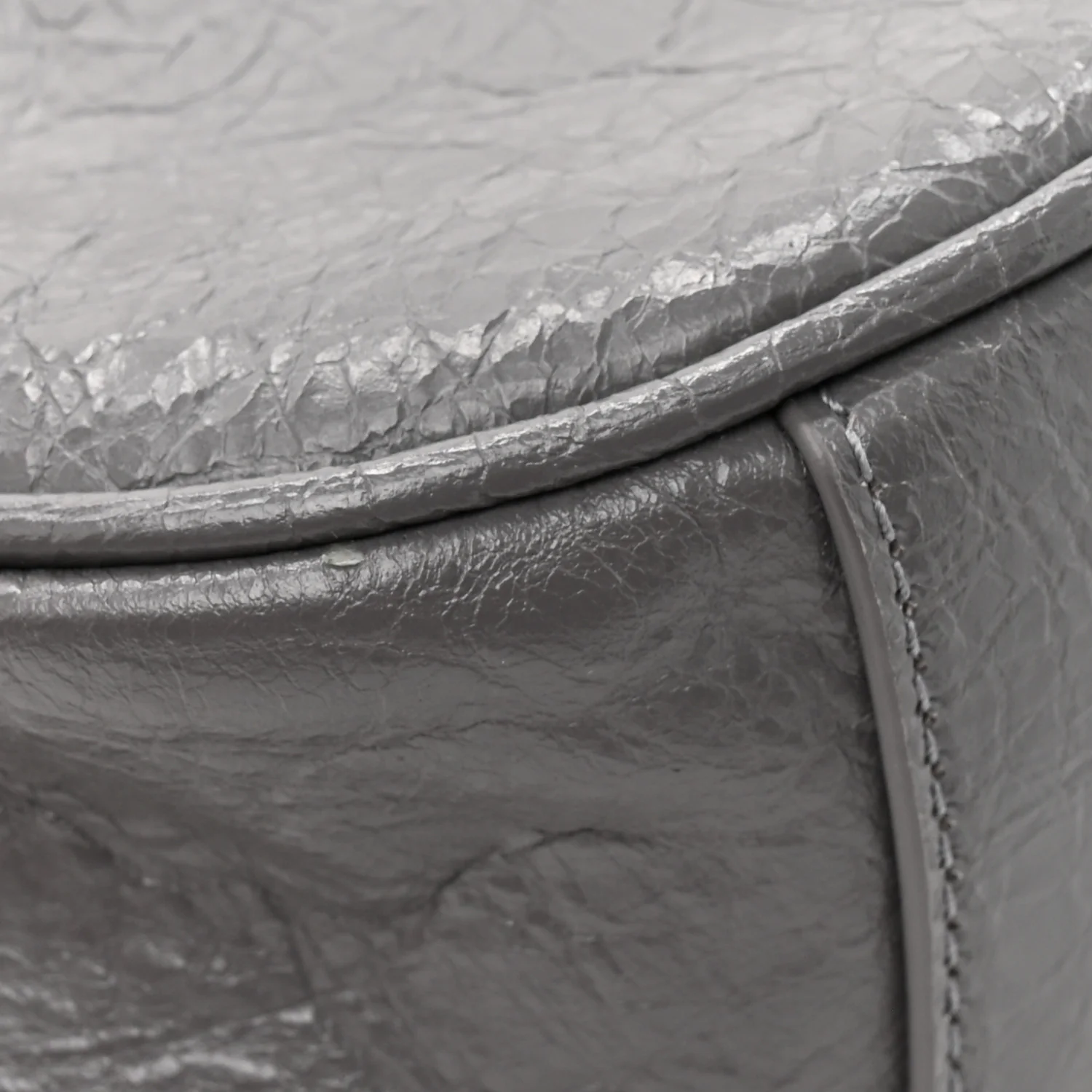 Agneau Arena Le Cagole Shoulder Bag XS Dark Grey - Image 13