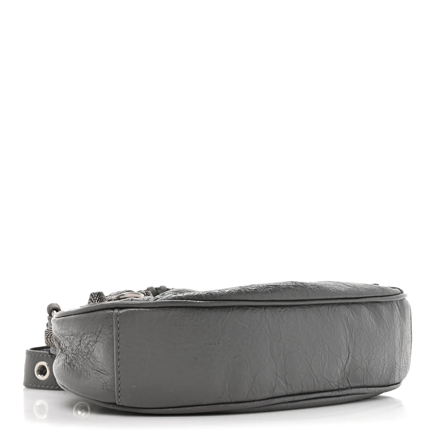 Agneau Arena Le Cagole Shoulder Bag XS Dark Grey - Image 5