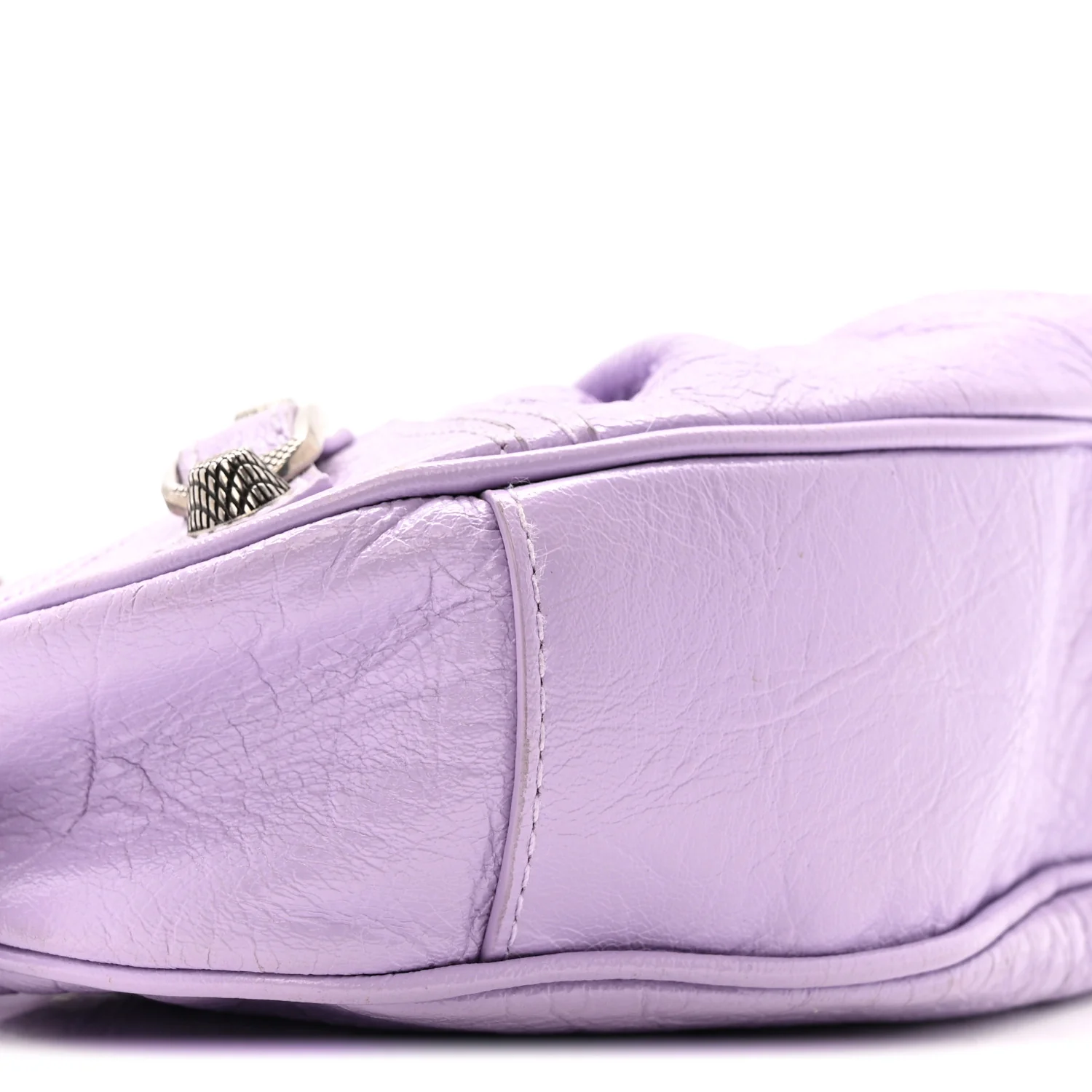 Agneau Arena Le Cagole Shoulder Bag XS Lilac - Image 10