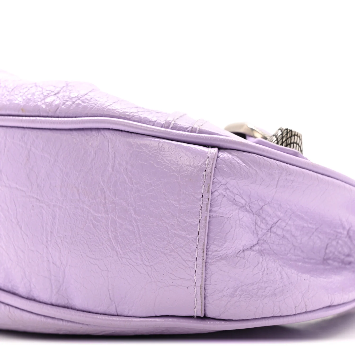 Agneau Arena Le Cagole Shoulder Bag XS Lilac - Image 11