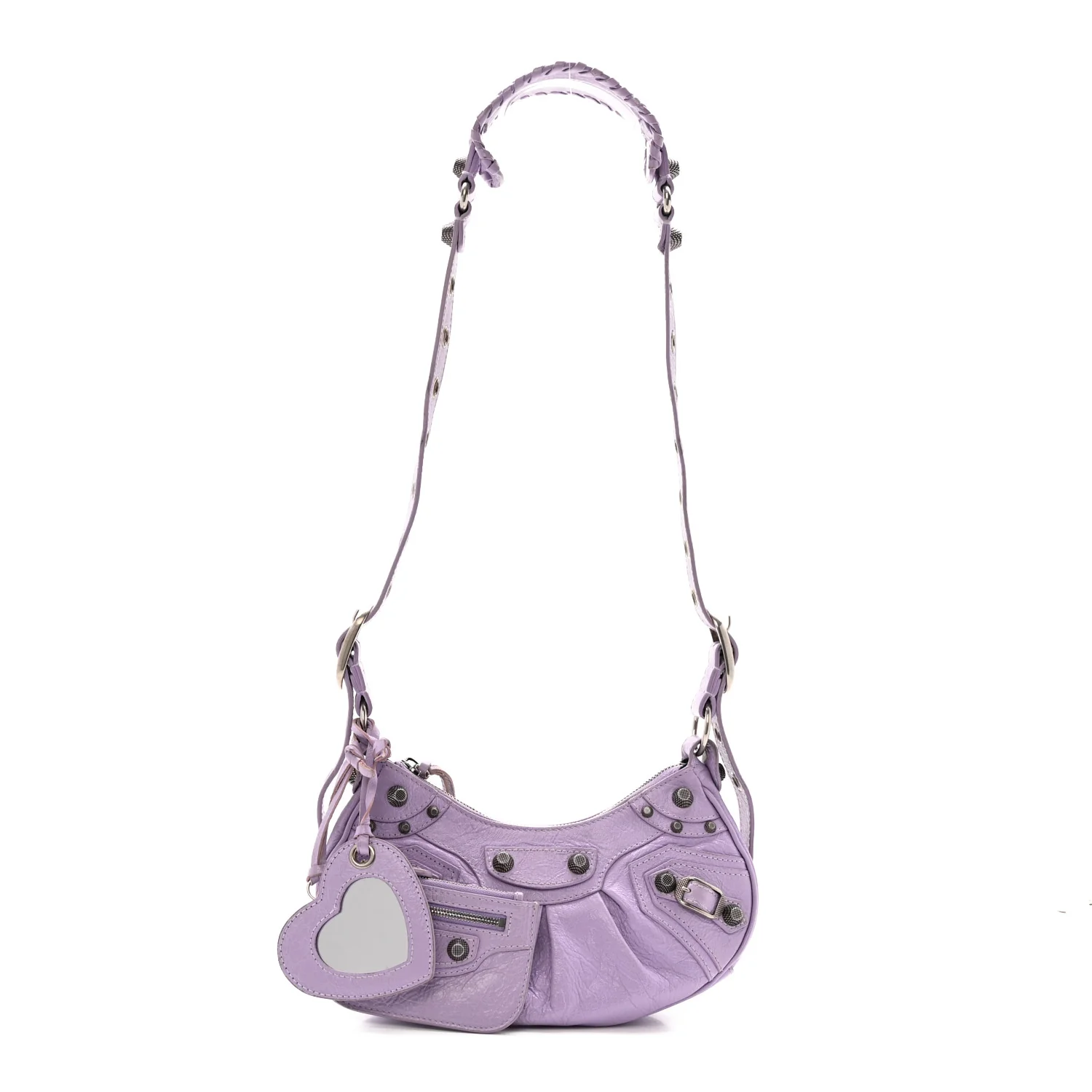 Agneau Arena Le Cagole Shoulder Bag XS Lilac - Image 3
