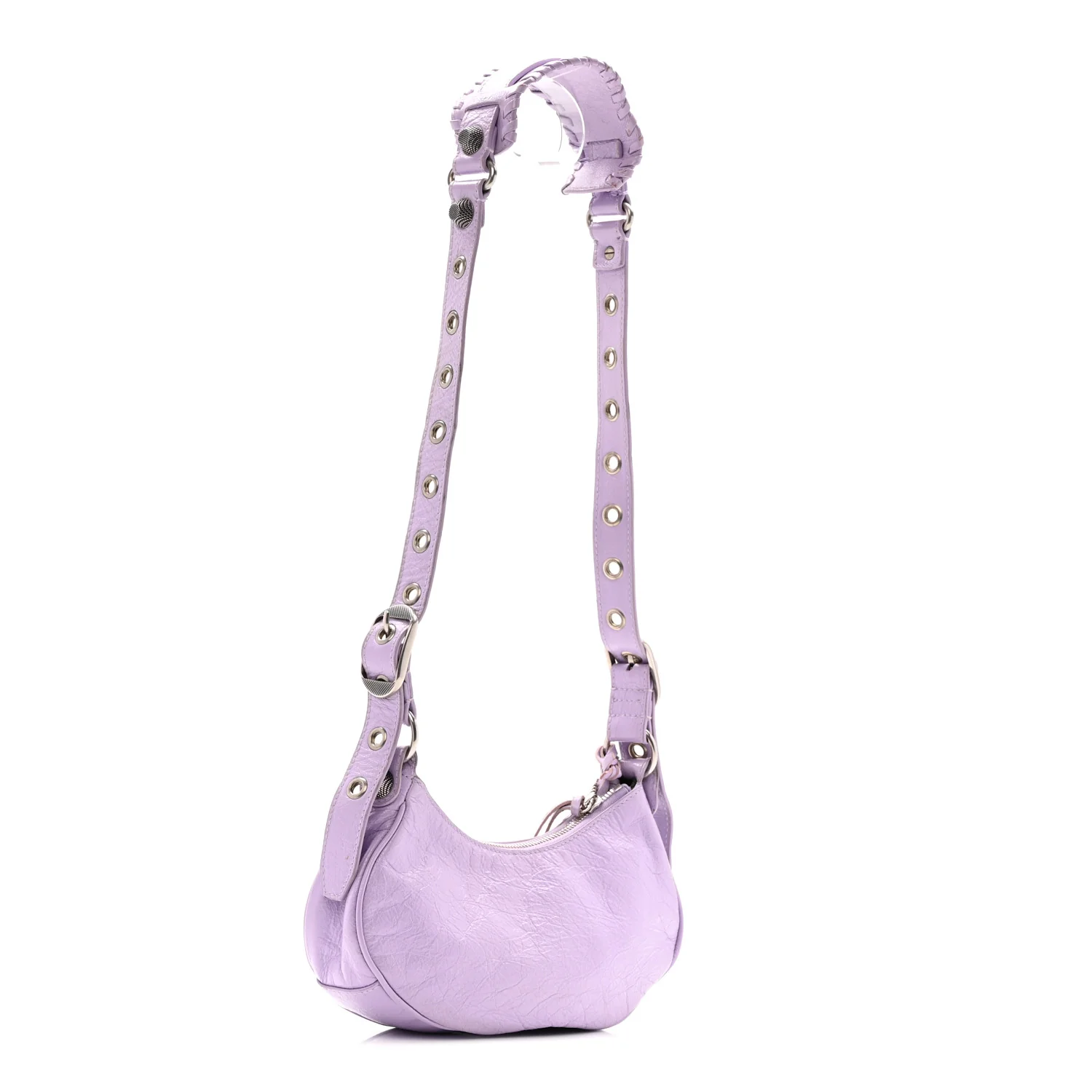 Agneau Arena Le Cagole Shoulder Bag XS Lilac - Image 4