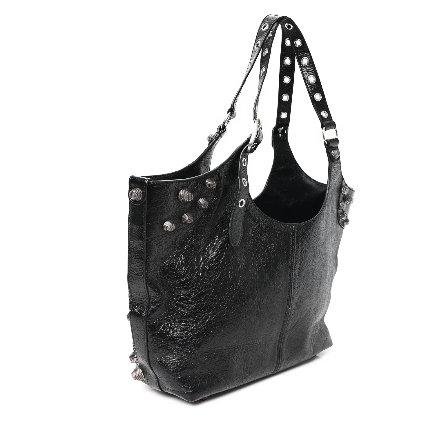Agneau Arena Medium Le Cagole Carry All Bag Black - Image 3