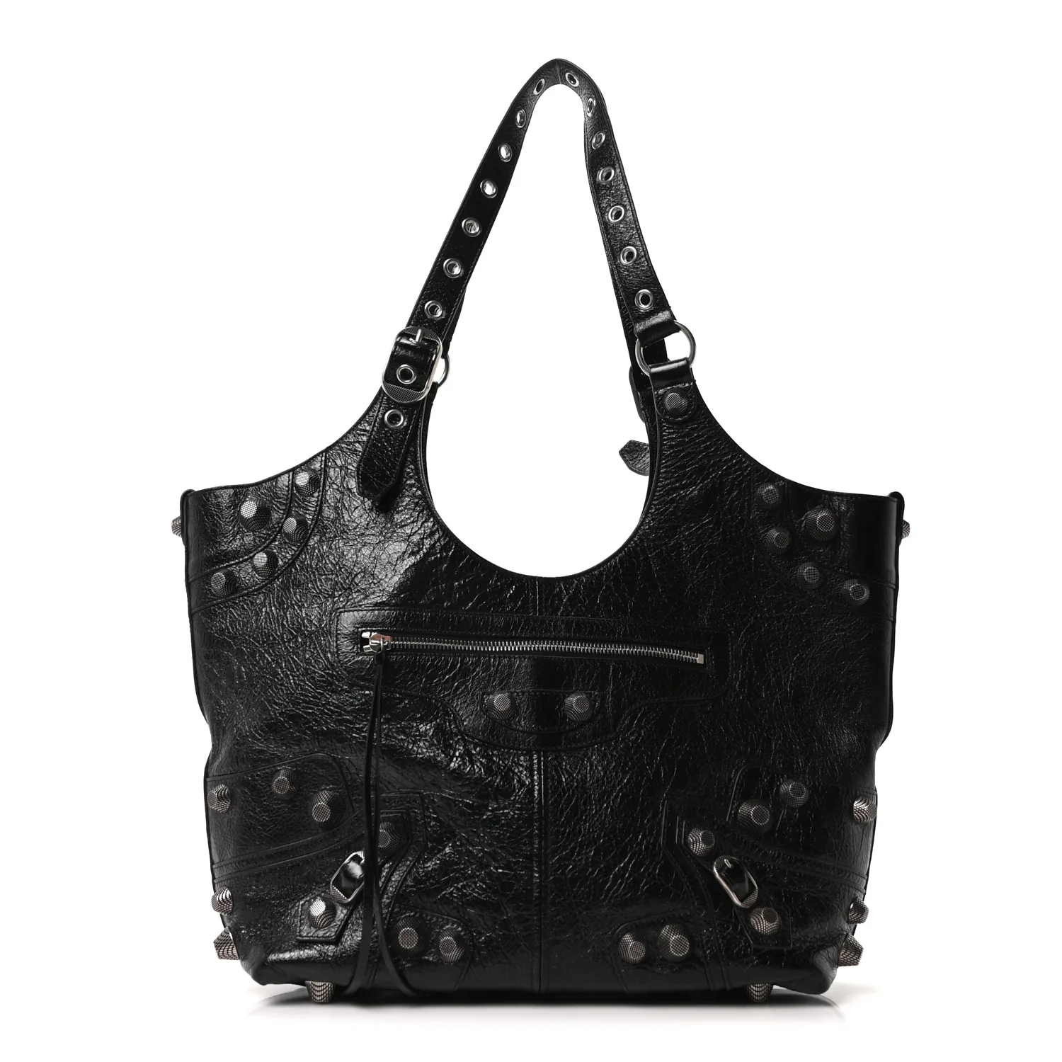 Agneau Arena Medium Le Cagole Carry All Bag Black
