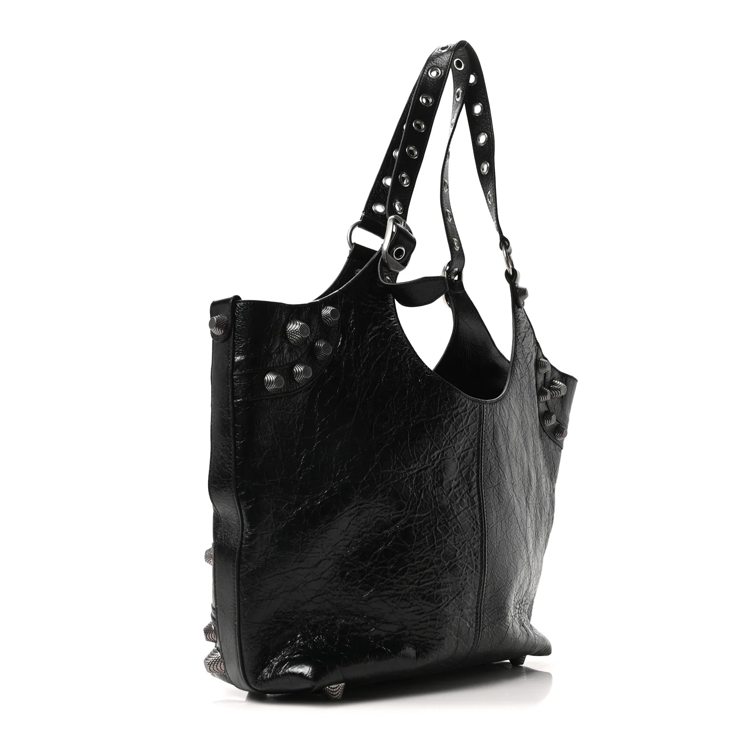Agneau Arena Medium Le Cagole Carry All Bag Black - Image 3