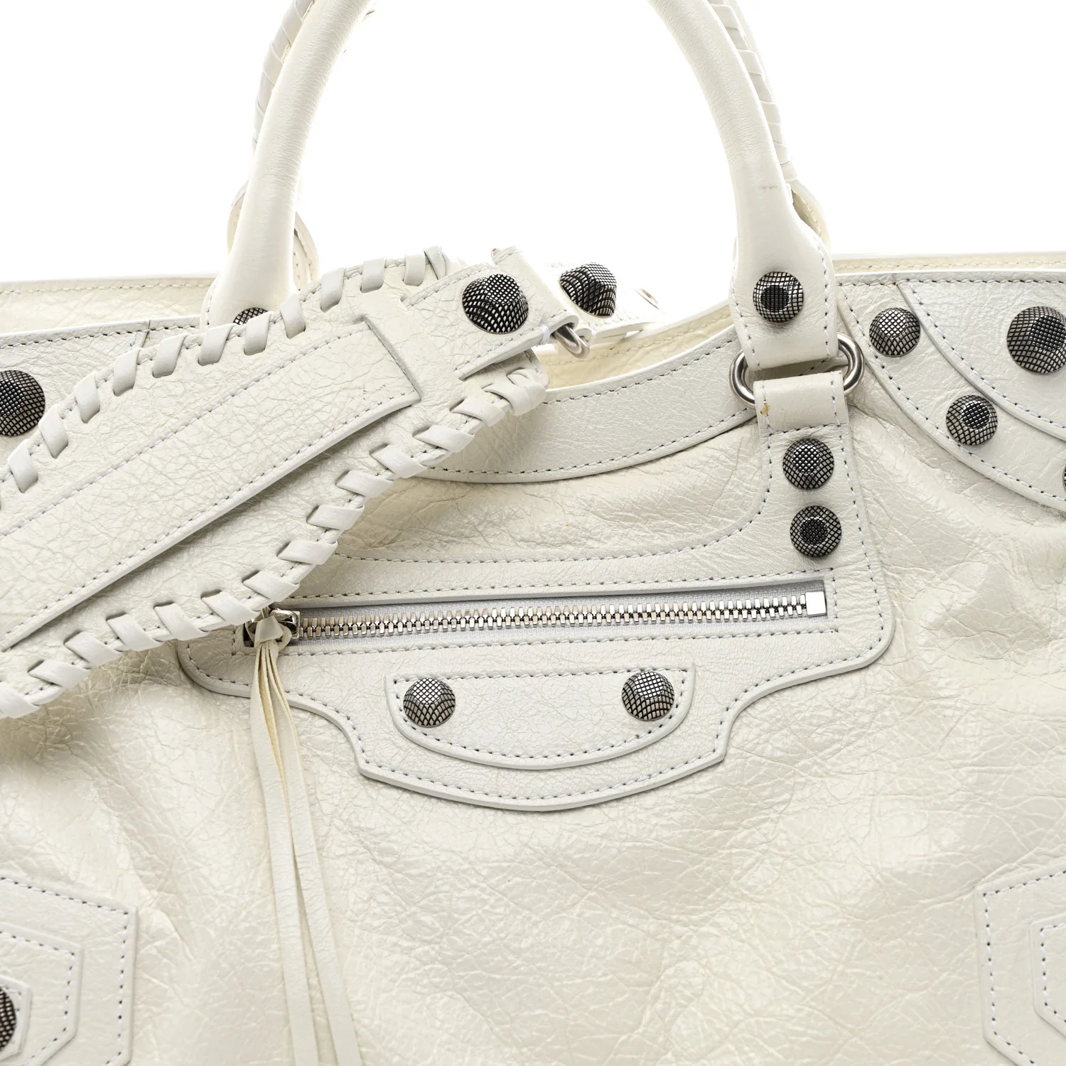Agneau Arena Neo Cagole City Handbag Optic White - Image 9
