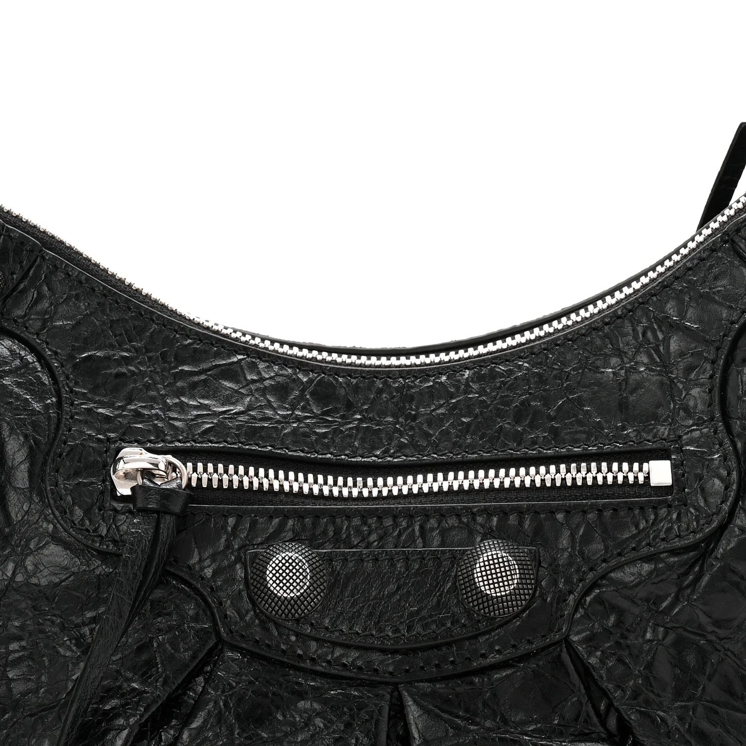 Agneau Arena Small Le Cagole Shoulder Bag Black - Image 17
