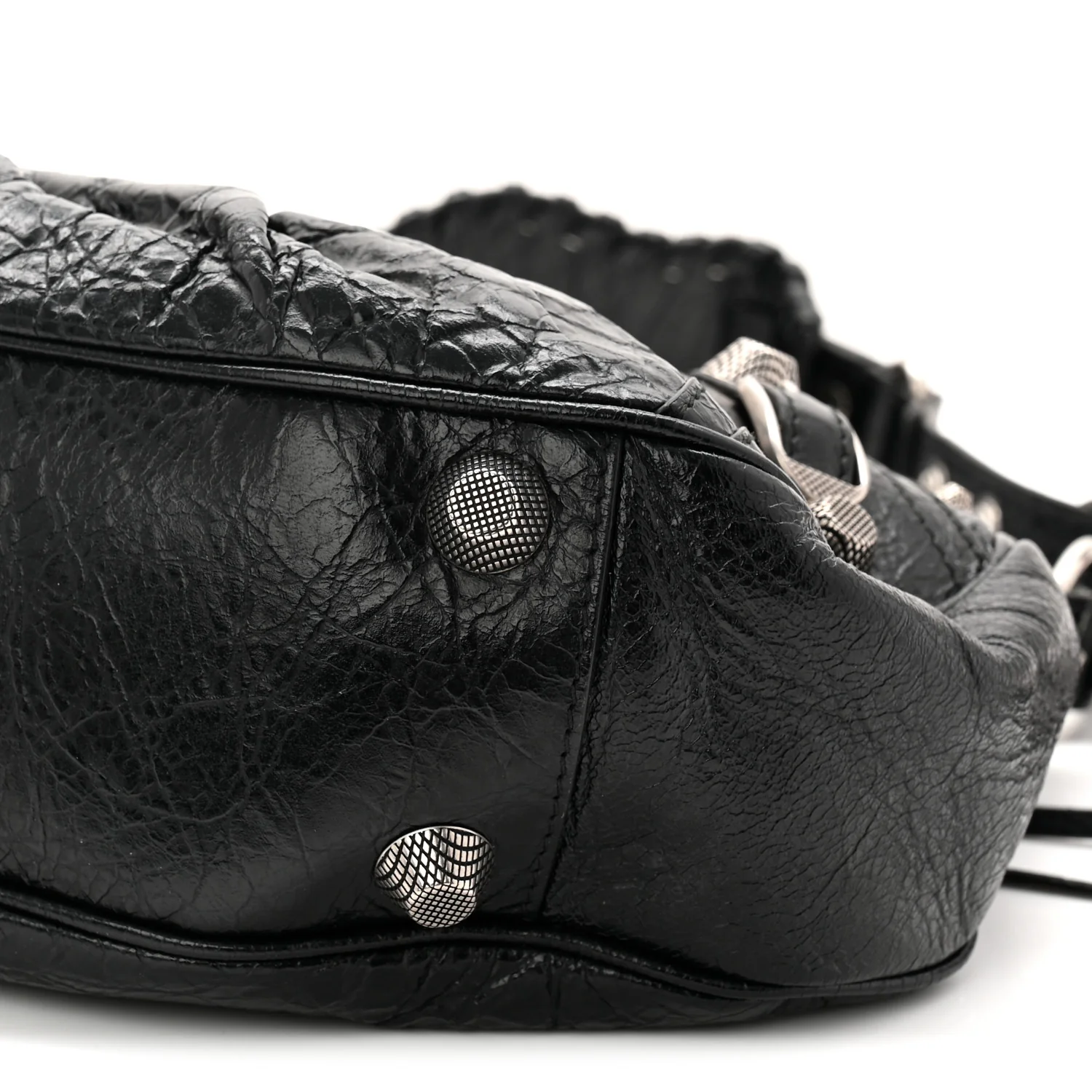 Agneau Arena Small Le Cagole Shoulder Bag Black - Image 20