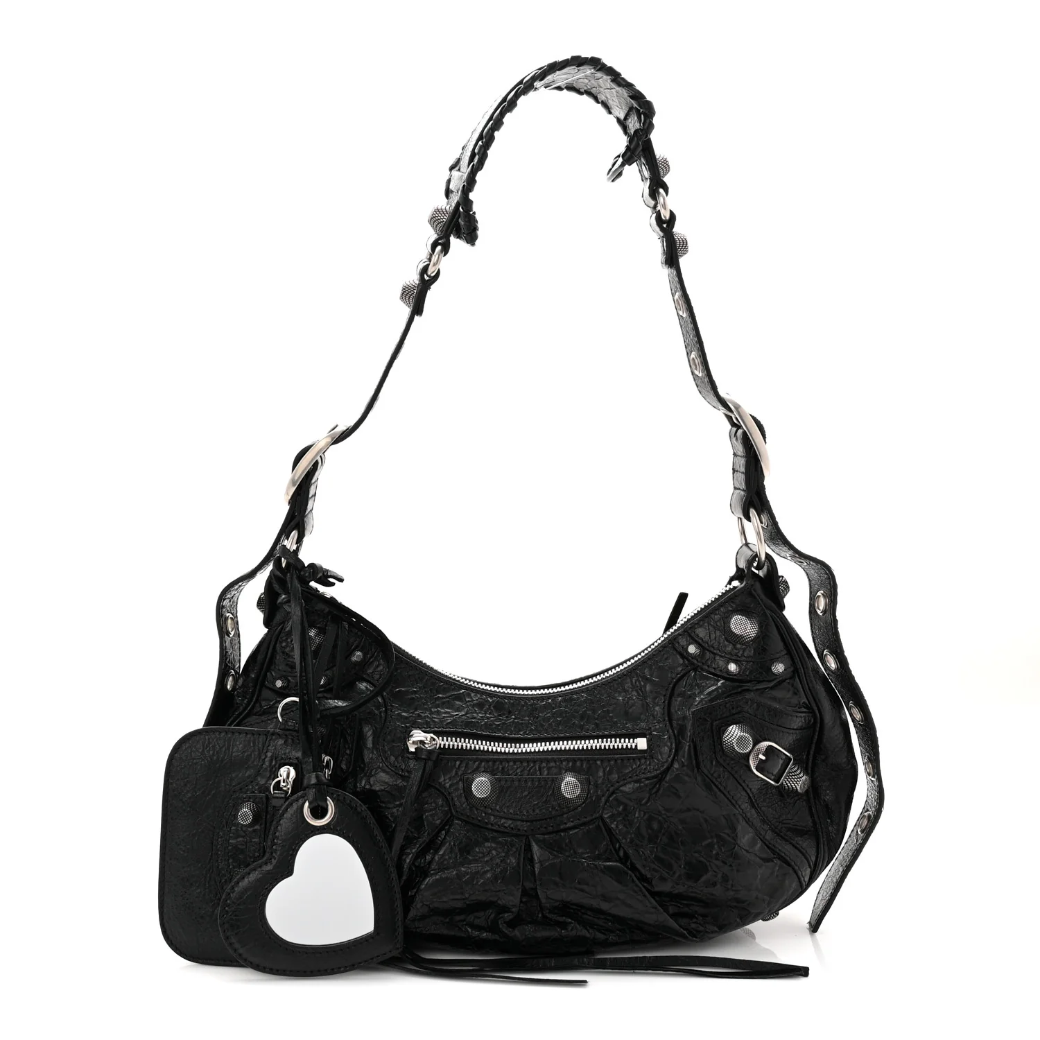 Agneau Arena Small Le Cagole Shoulder Bag Black - Image 5